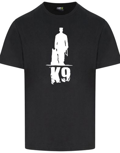 K9 Unisex Roundneck T-shirt featuring exclusive breed-inspired artwork, made from soft, breathable cotton for ultimate comfort.