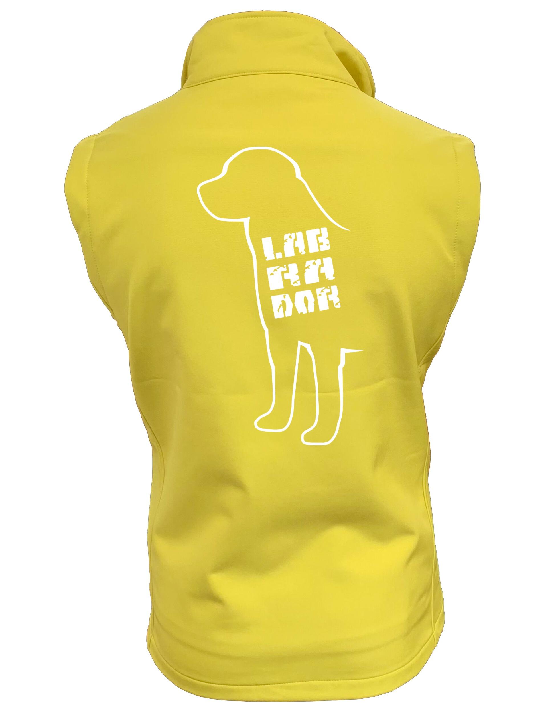 Women’s Softshell Jacket with an exclusive Labrador design on the back, featuring water-resistant fabric and fleece lining for warmth and comfort.