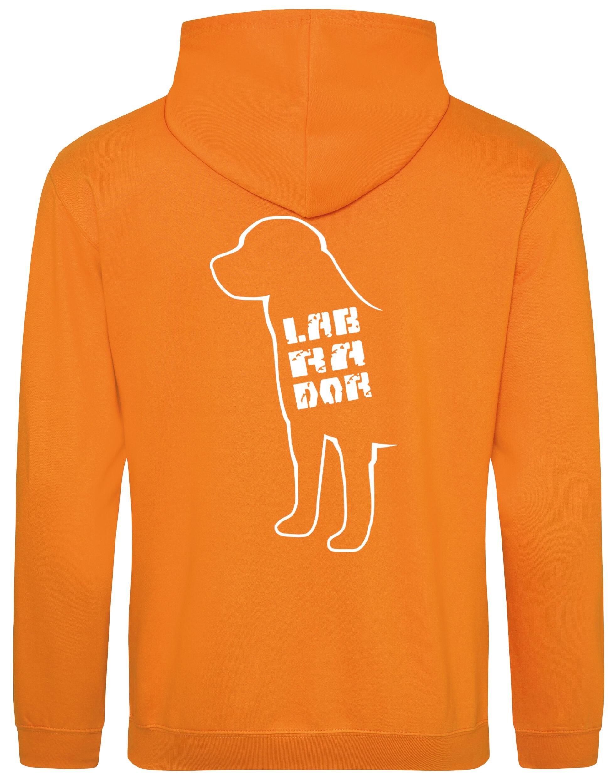 Pullover hoodie featuring exclusive Labrador artwork, crafted with cozy fleece fabric and personalized options for breed enthusiasts.