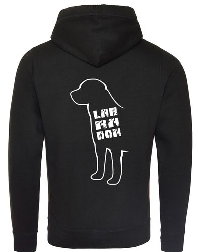 Labrador crossneck pullover hoodie featuring exclusive breed artwork, perfect for showcasing your Labrador pride with modern comfort.