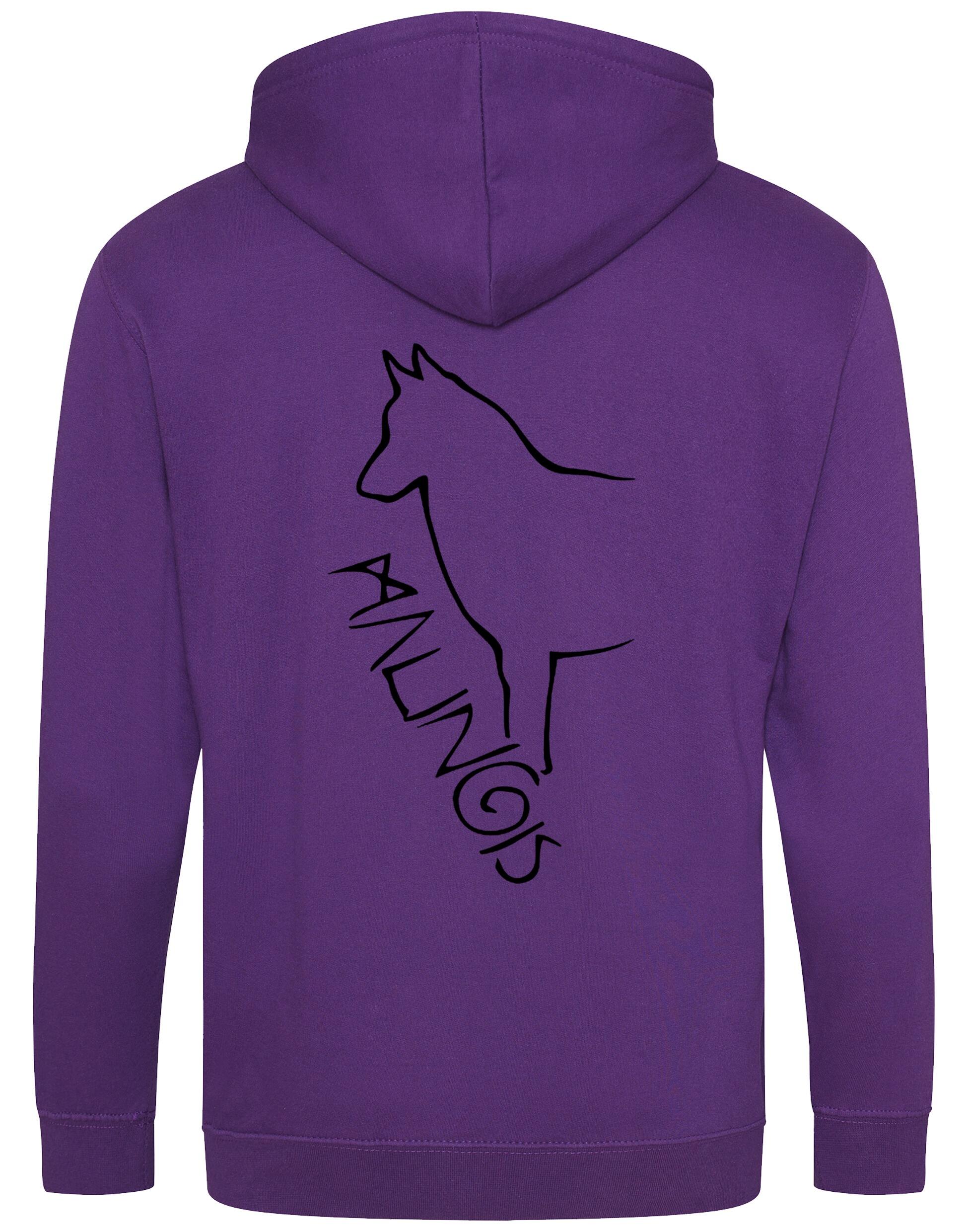 Malinois Zipped Hoodie with exclusive breed artwork and a personalised touch.