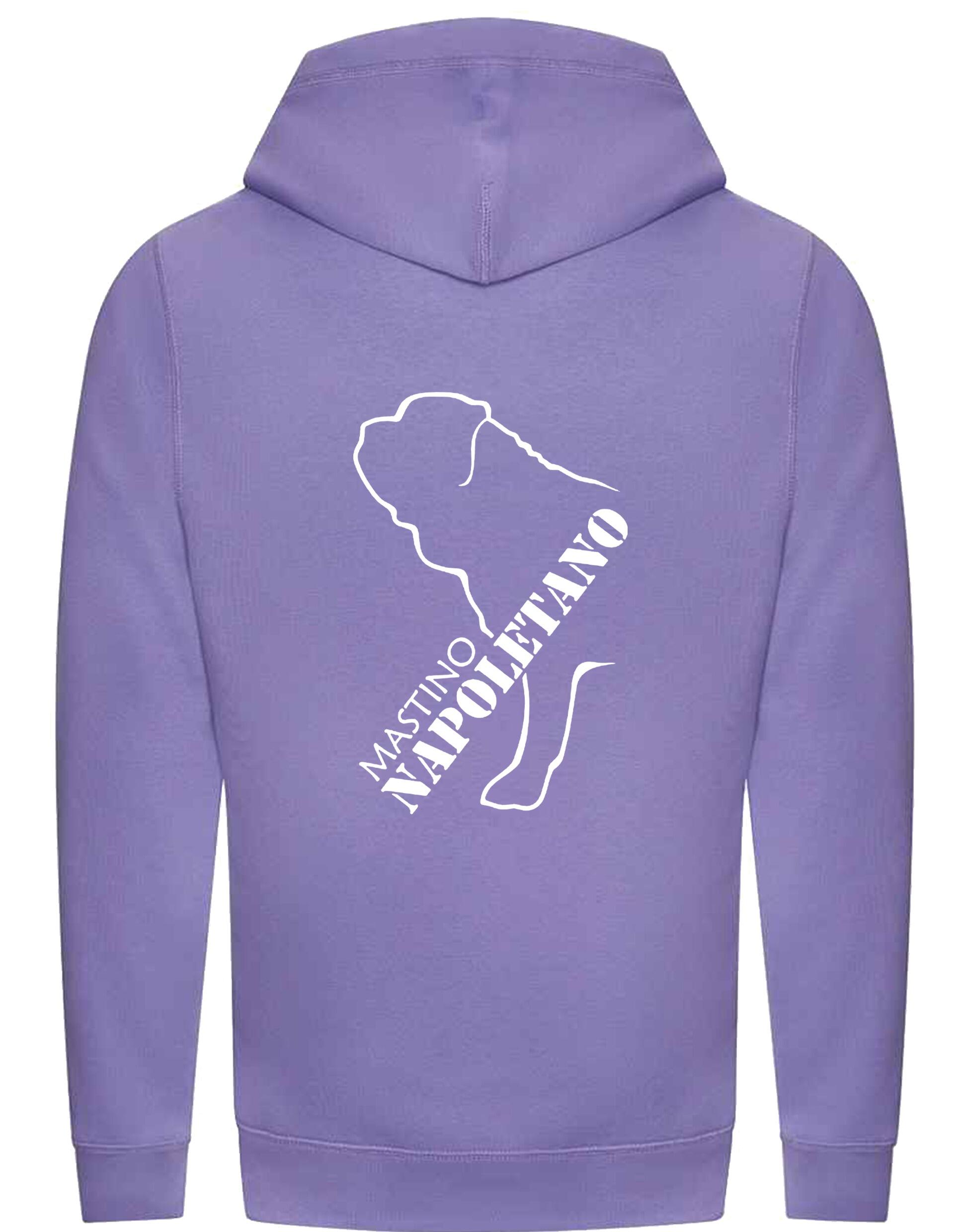 Mastino Napoletano Crossneck Pullover Hoodie with exclusive breed artwork, modern design, and cosy fleece lining for warmth and style.