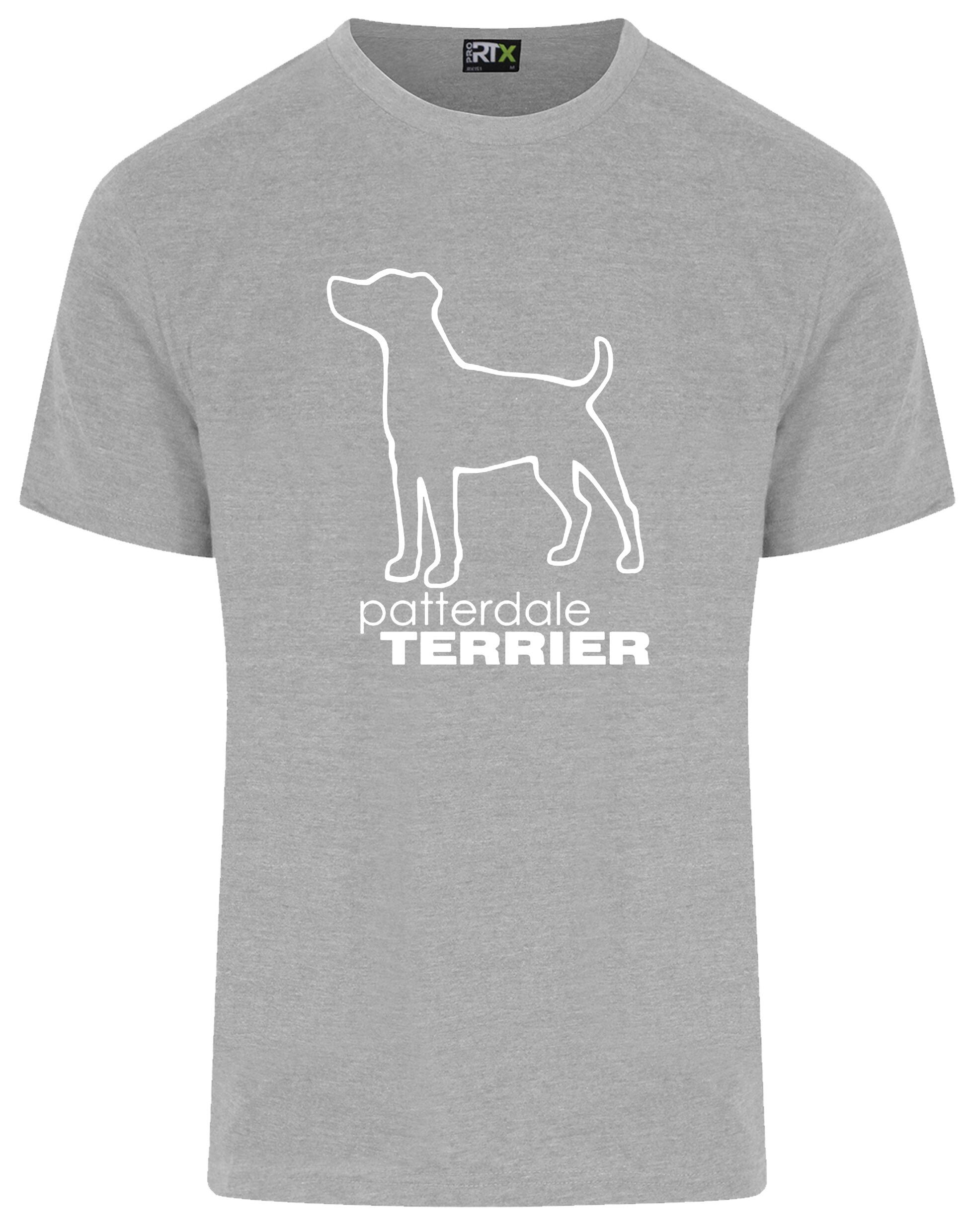 Patterdale Terrier Unisex Roundneck T-Shirt – soft, breathable cotton t-shirt featuring exclusive Patterdale Terrier artwork, a classic round neckline, and a relaxed unisex fit for everyday comfort and breed pride.