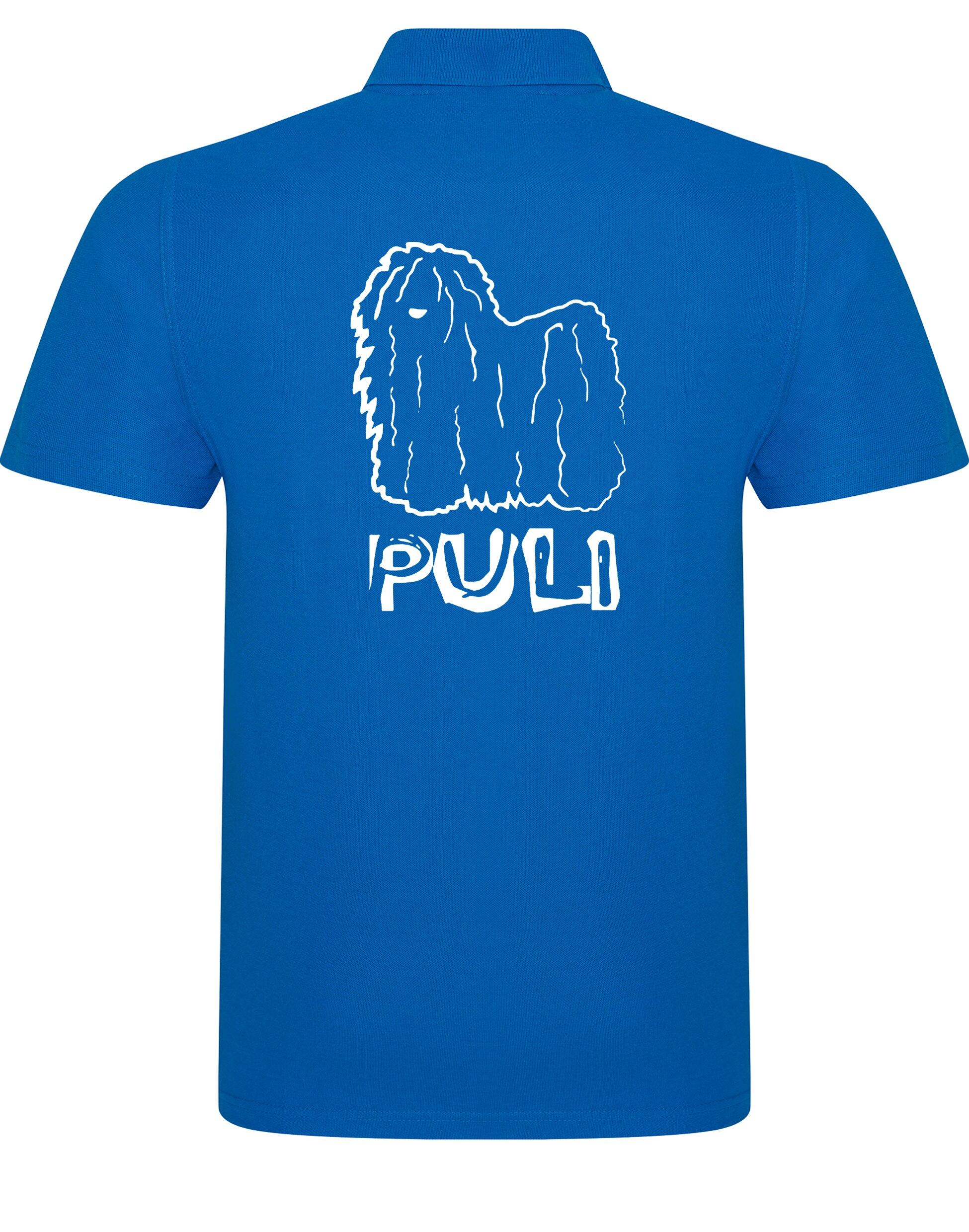 Unisex Hungarian Puli Cotton Polo featuring exclusive breed artwork, crafted from premium breathable cotton for all-day comfort and a relaxed, stylish fit, perfect for Hungarian Puli enthusiasts.