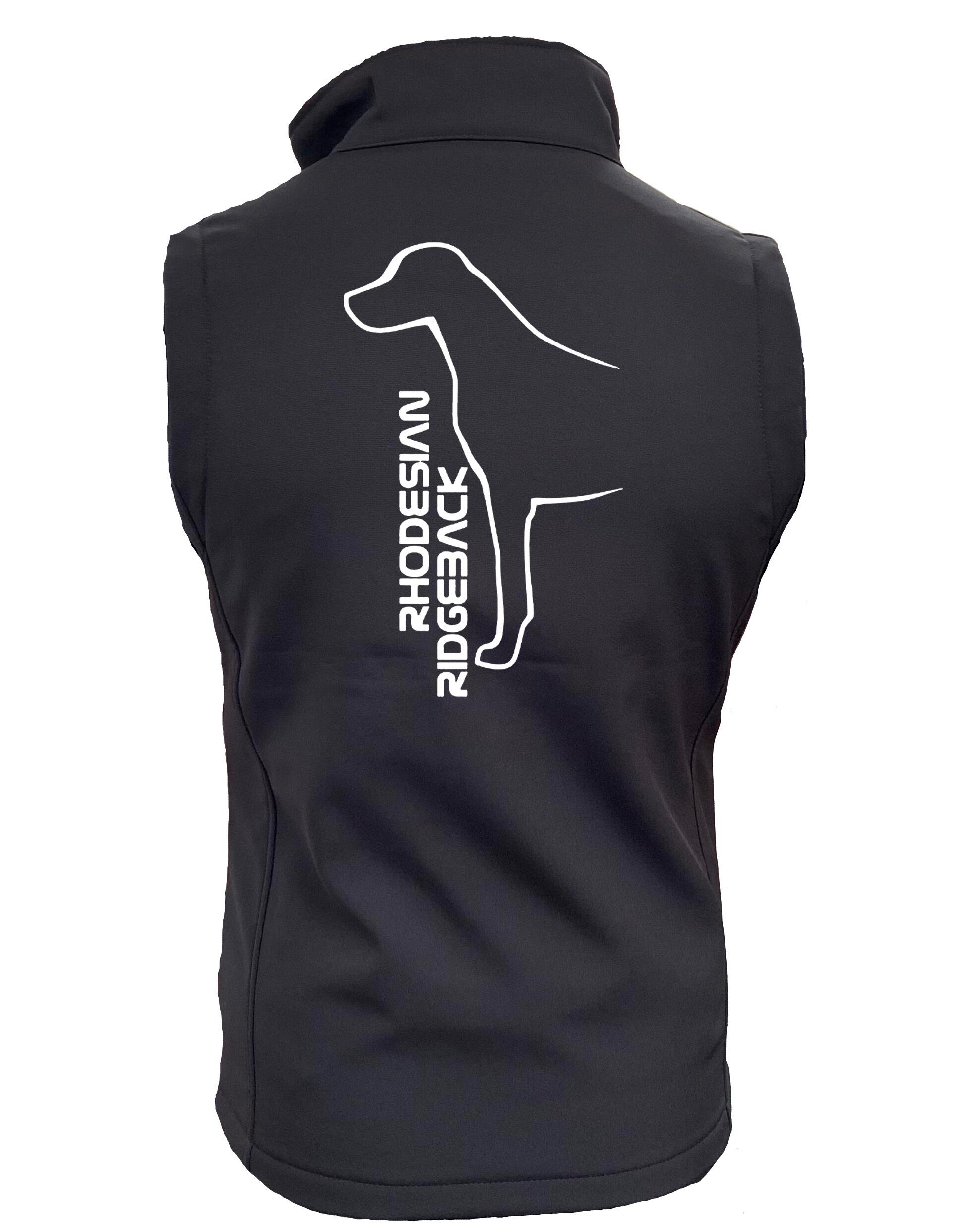 Rhodesian Ridgeback Women’s Softshell Jacket featuring exclusive breed artwork, a flattering fit, and a water-resistant fleece-lined design for comfort and style.