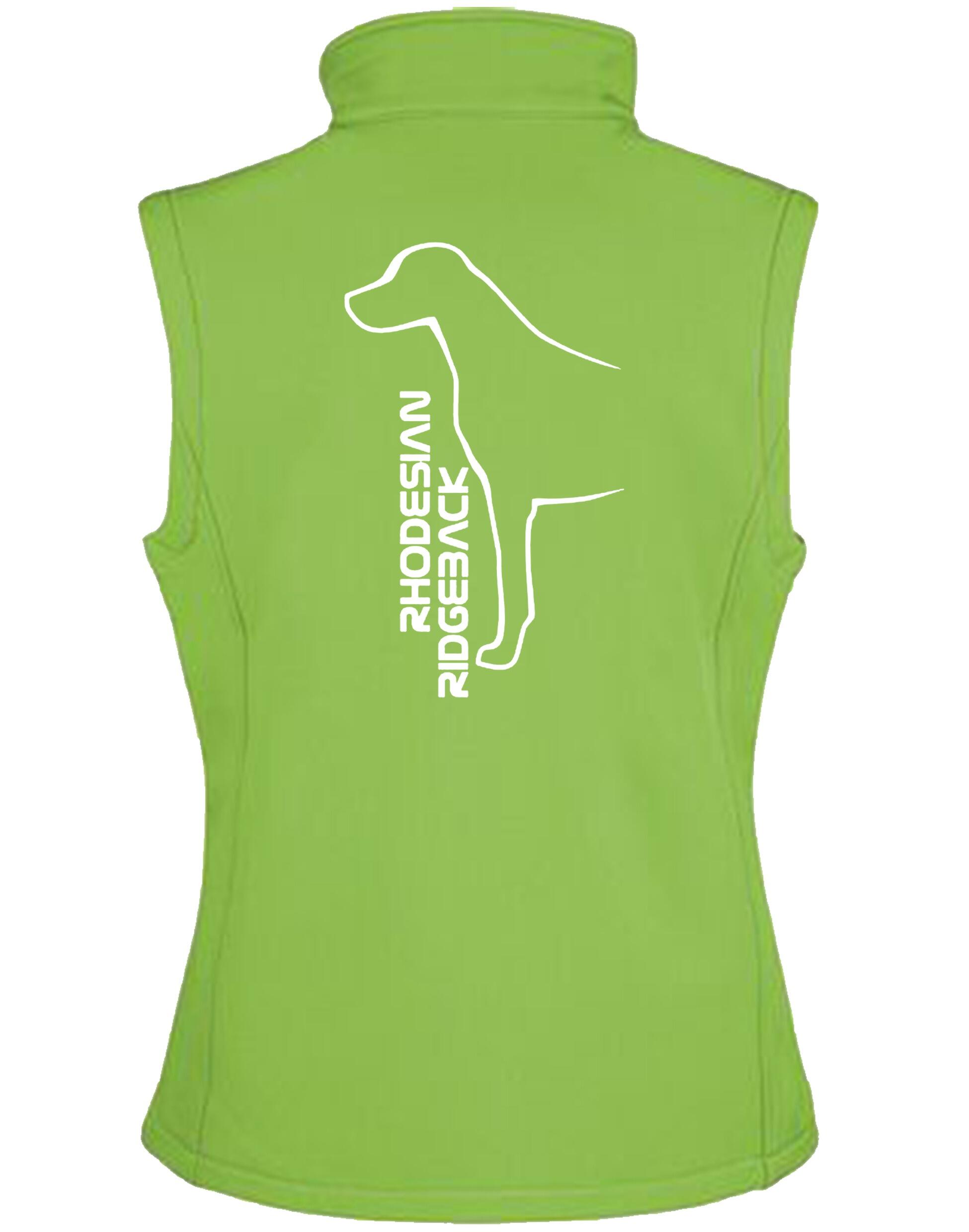 Rhodesian Ridgeback Women’s Softshell Jacket featuring exclusive breed artwork, a flattering fit, and a water-resistant fleece-lined design for comfort and style.