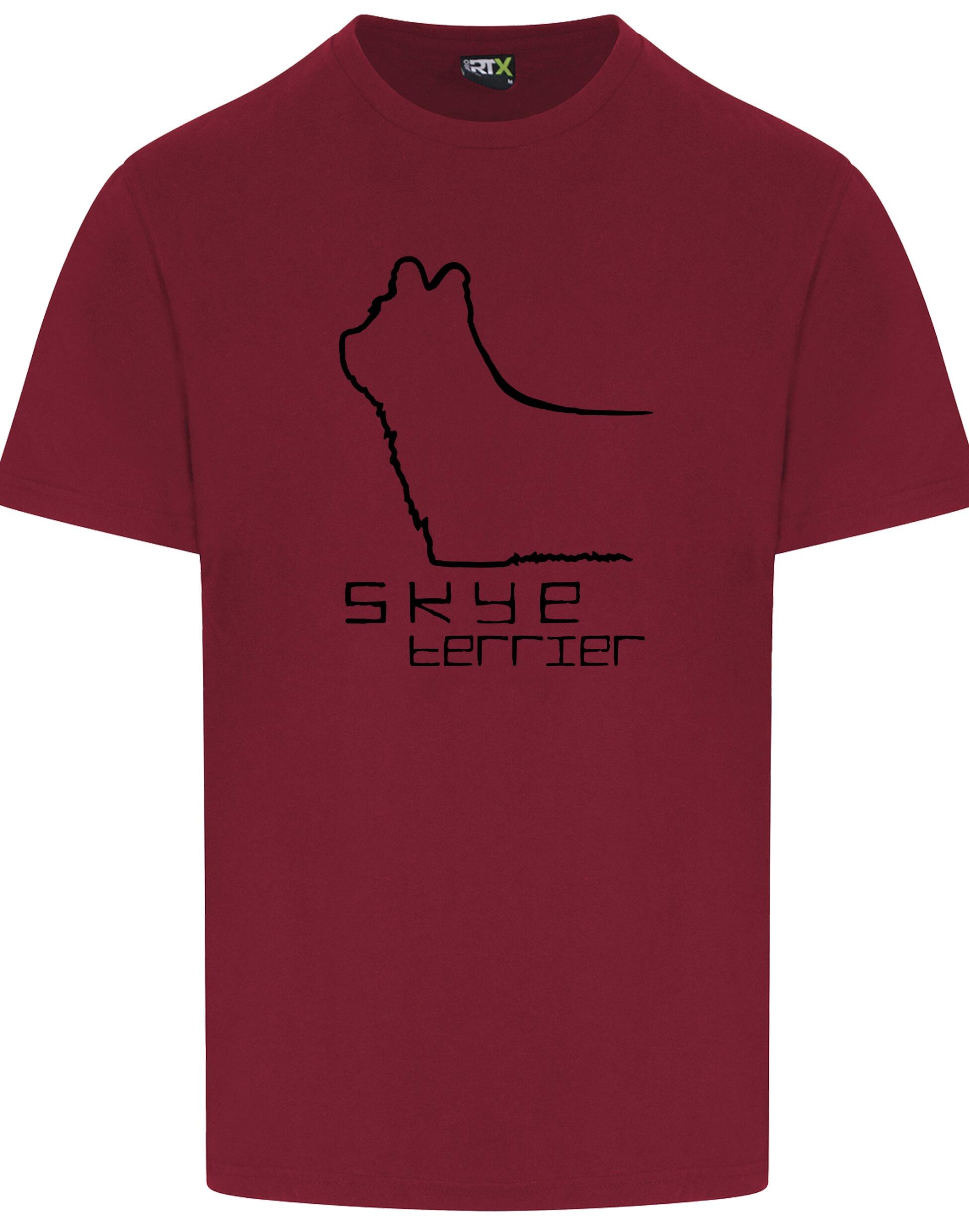 Unisex roundneck T-shirt featuring exclusive Skye Terrier artwork on the front. Made from breathable cotton with a relaxed fit, ideal for dog shows, casual wear, and everyday comfort for Skye Terrier lovers.