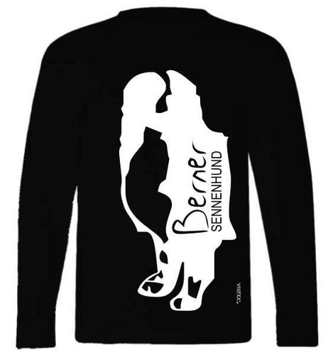 Bernese Mountain Dog T-shirt Adult Long-Sleeved Premium Cotton