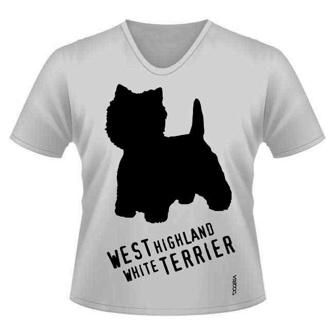 West Highland White Terrier T-Shirts Women's V Neck