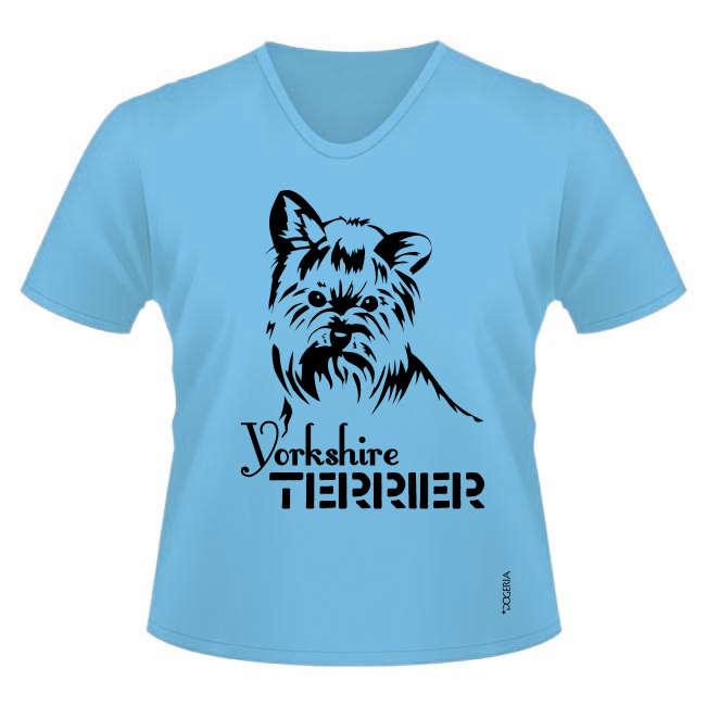 Yorkshire Terrier (Head) Women's V Neck Premium Cotton