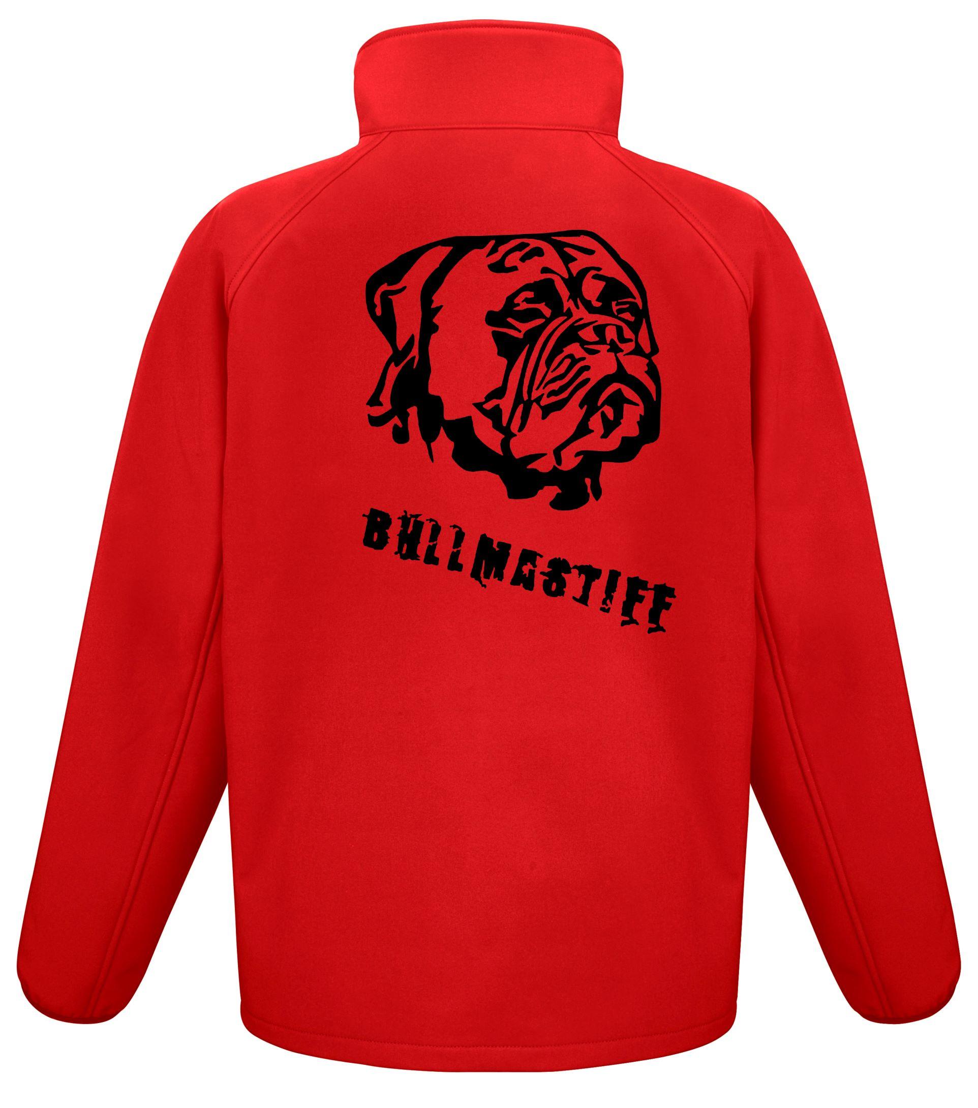 Softshell Jacket with Exclusive Dogeria Bullmastiff (Head) Dog Breed Design
