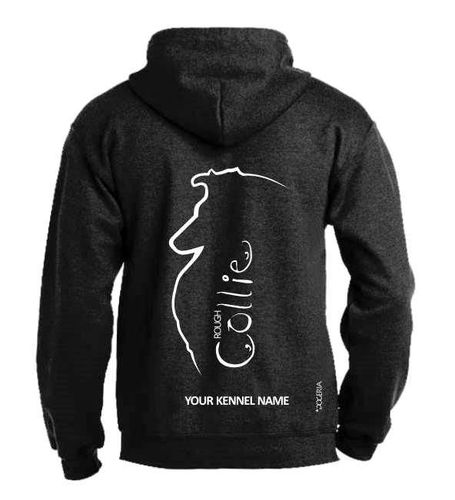 Collie (Rough) Dog Breed Design Pullover Hoodie Adult Single Colour