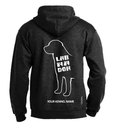 Labrador Dog Breed Design Pullover Hoodie Adult Single Colour