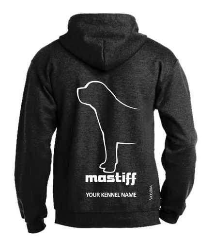Mastiff Dog Breed Design Pullover Hoodie Adult Single Colour
