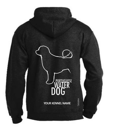 Portuguese Water Dog, Dog Breed Design Pullover Hoodie Adult Single Colour