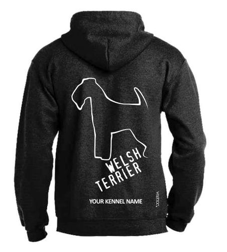 Welsh Terrier Dog Breed Design Pullover Hoodie Adult Single Colour