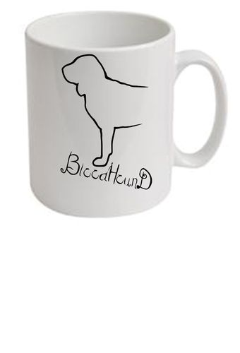 Bloodhound Dog Breed Design Ceramic Mug