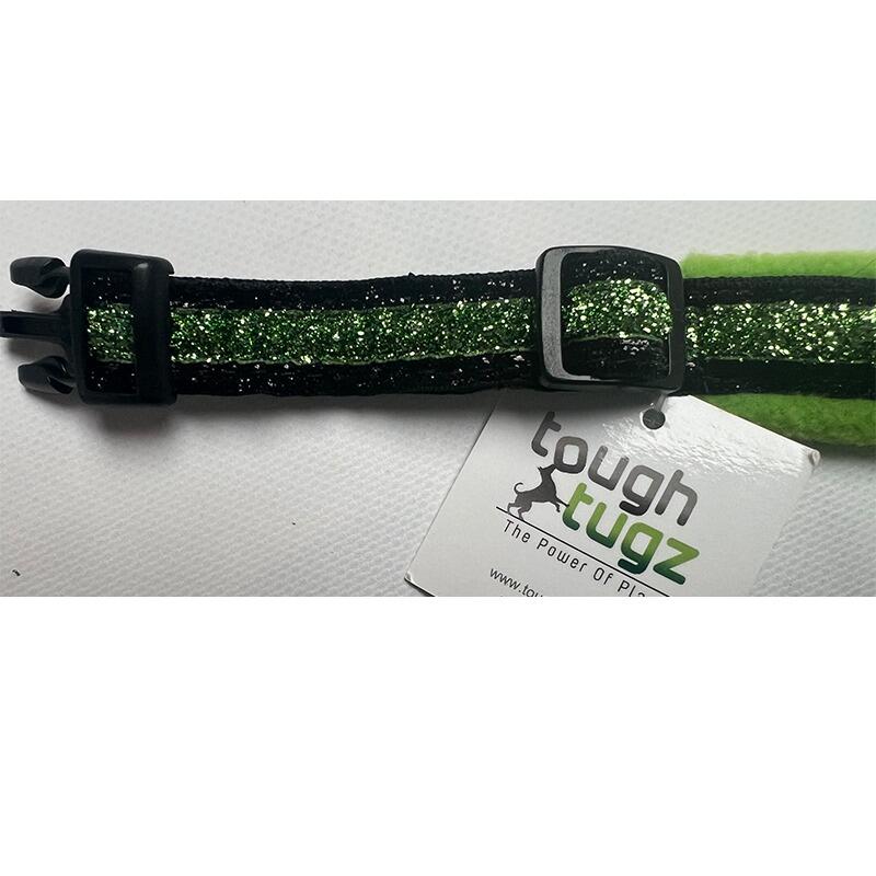 Green Sparkly Fleece Adjustable Collar