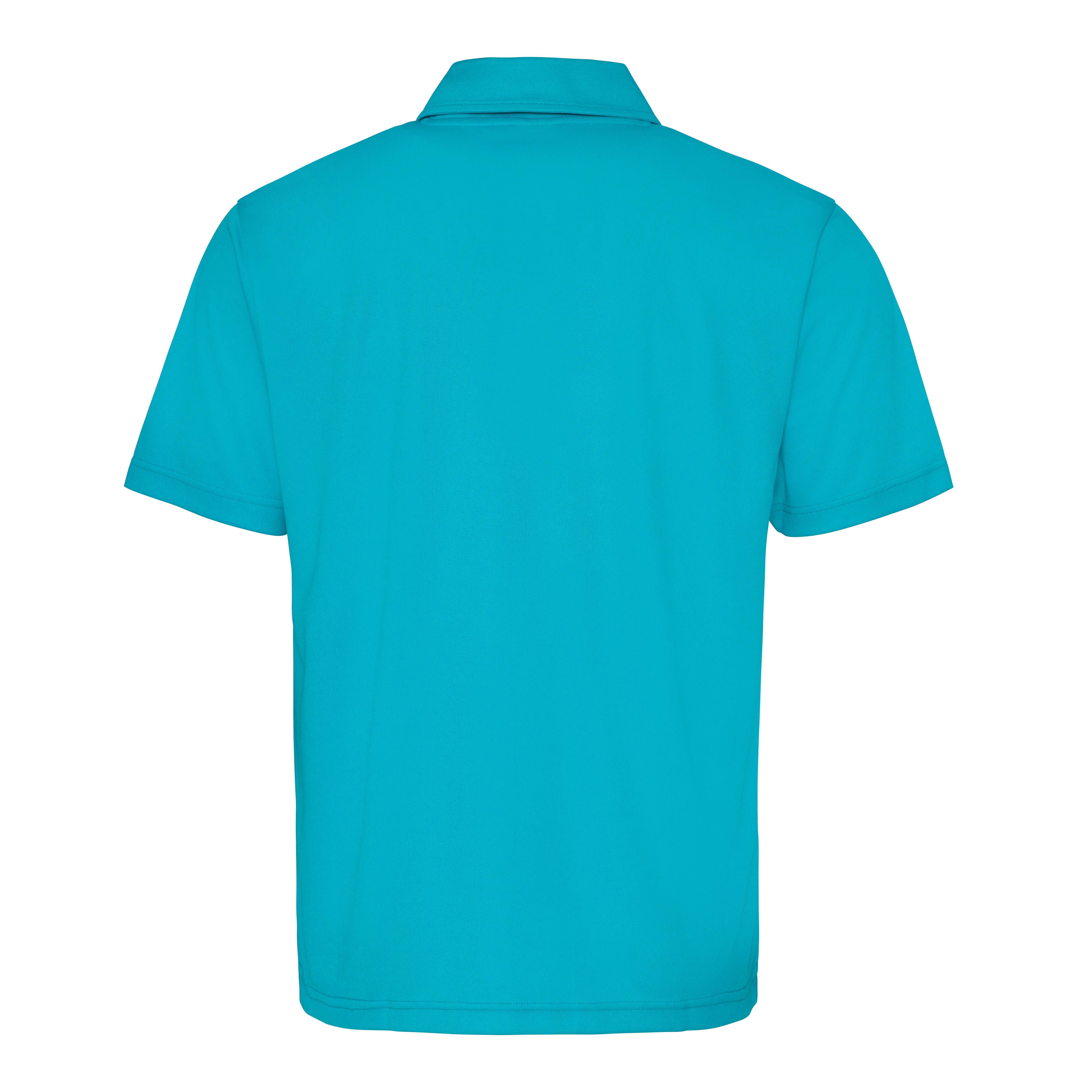 Cool Performance Unisex Polo Turquoise Blue