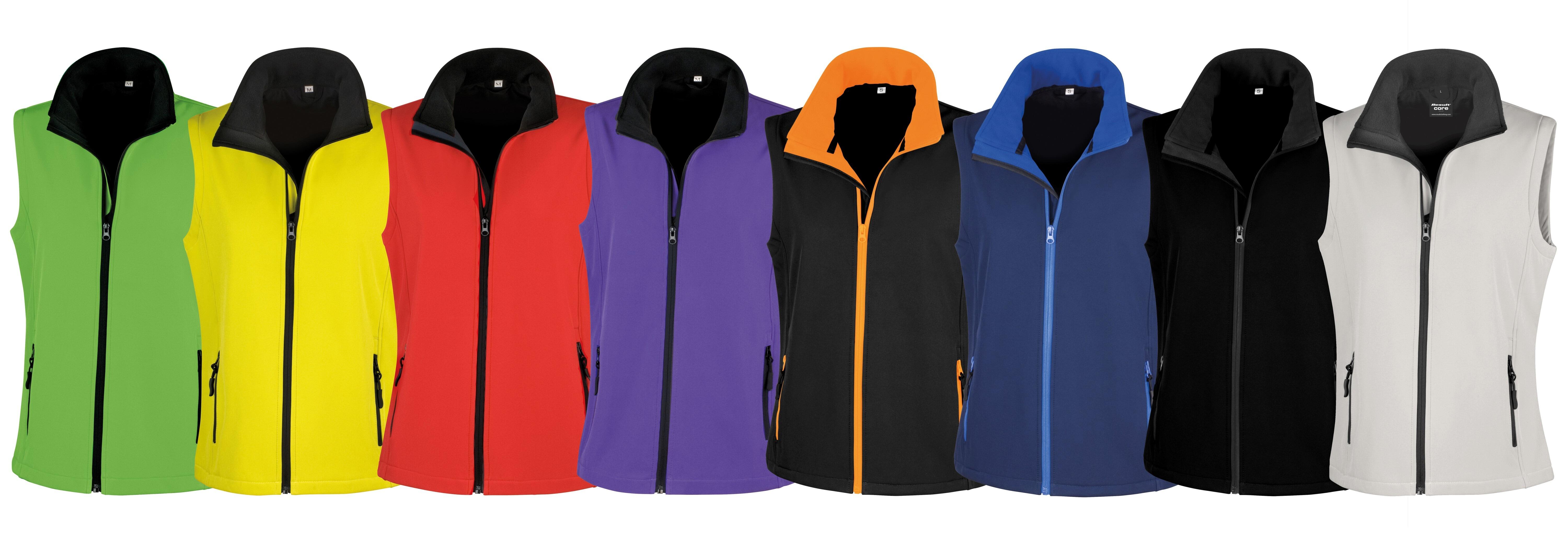 Women's Softshell Gilet Range