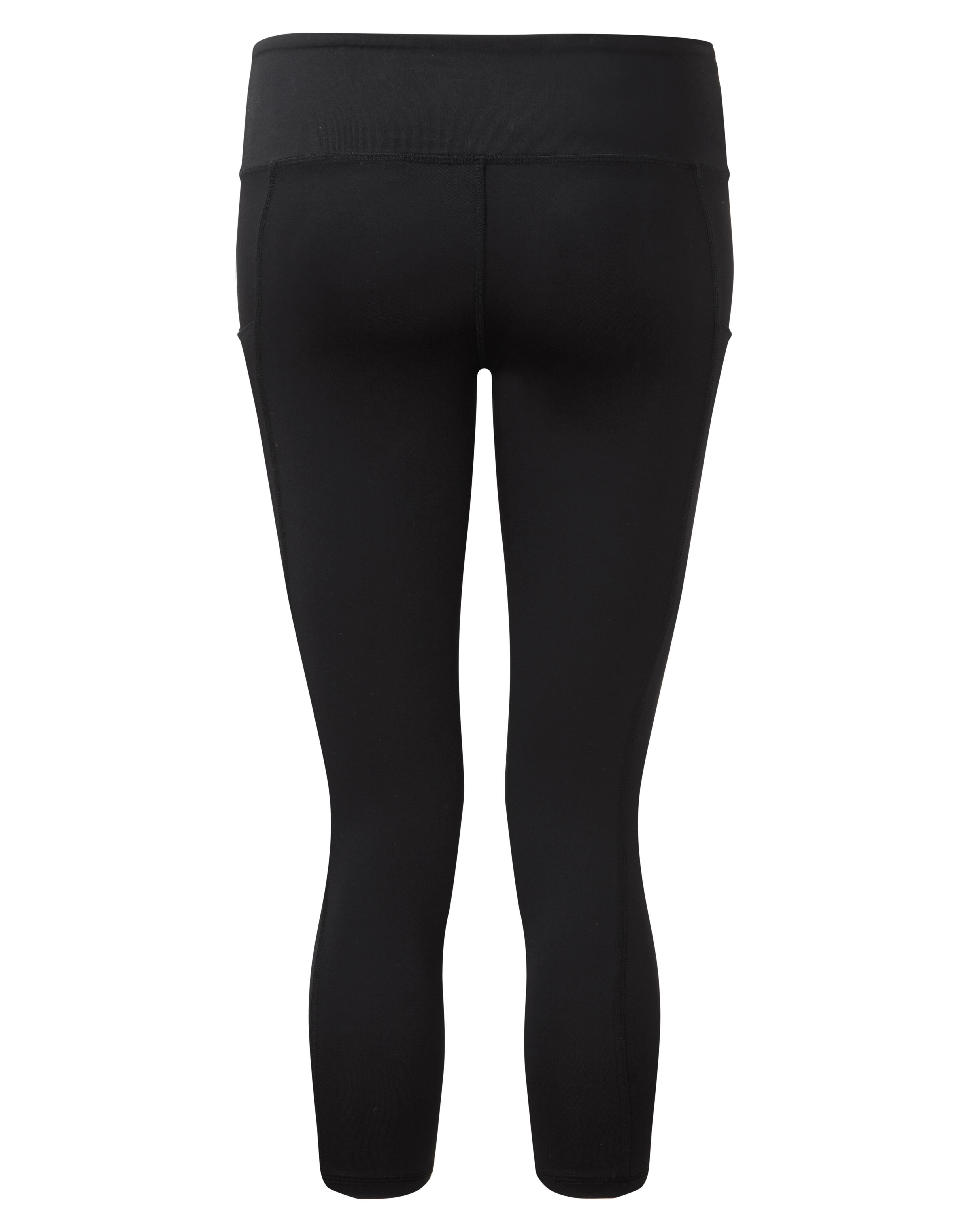 Performance Black 3/4 Length Leggings with Pockets