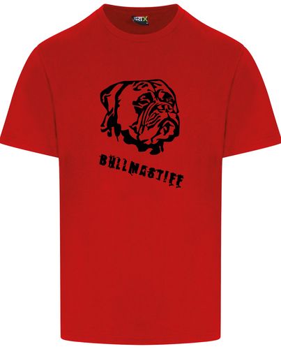 Unisex Bullmastiff T-Shirt Red (Black)