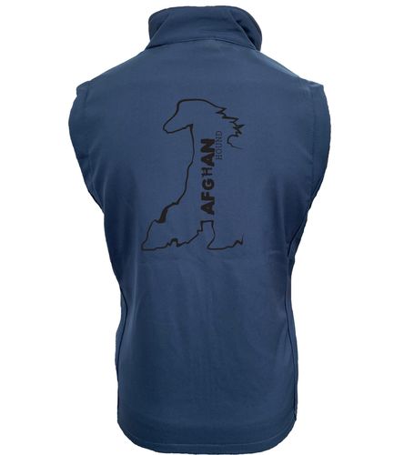 Female Afghan Hound Softshell Jacket Navy Navy (Black)