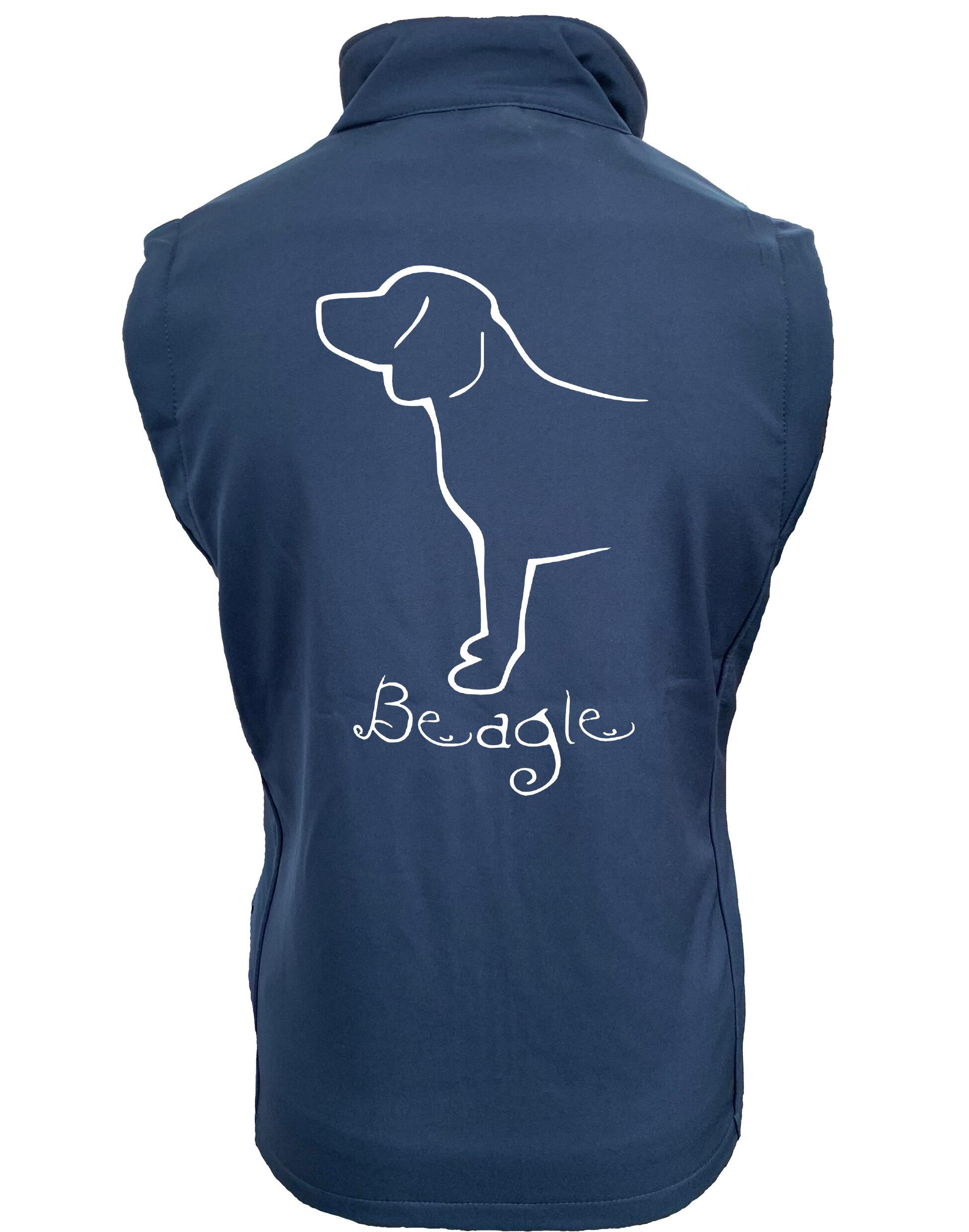 Beagle Dog Breed Design Women’s Softshell Gilet – Perfect Blend of Style and Functionality