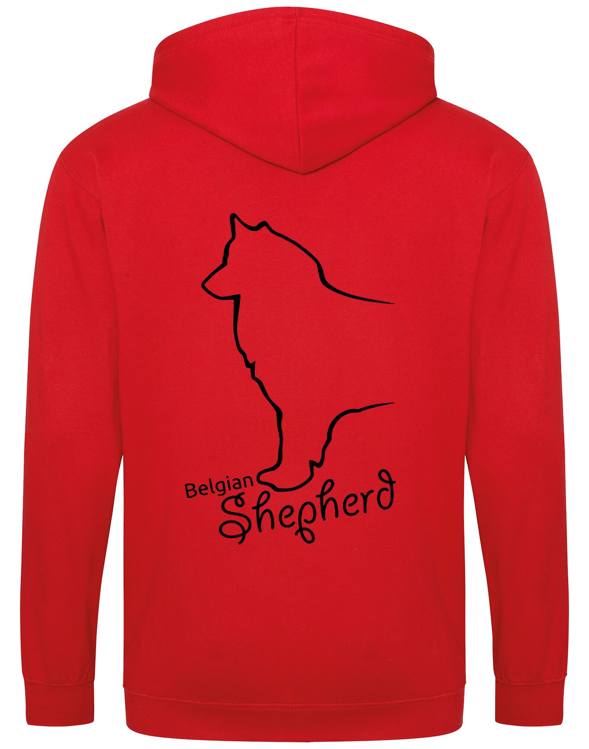 Belgian Shepherd Dog Breed Design Zipped Hoodie – Style and Comfort for Dog Lovers