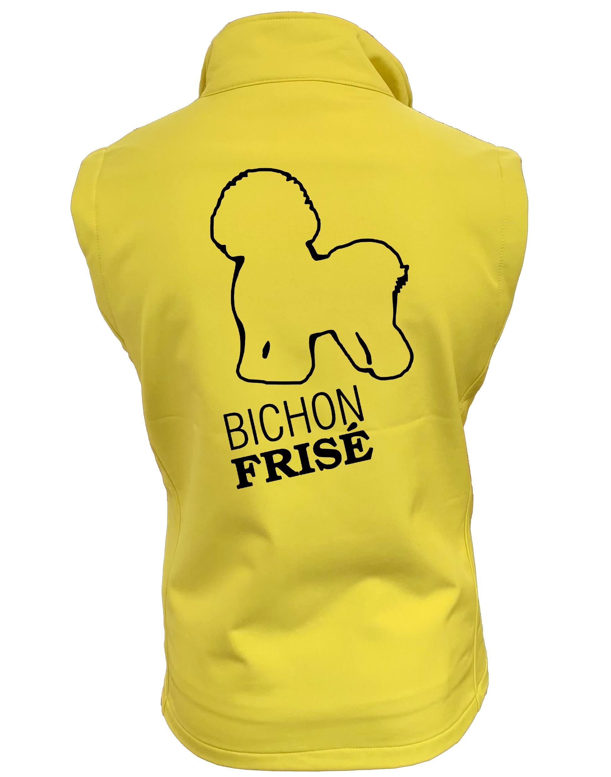 Bichon Frise Dog Breed Design Women’s Softshell Gilet – Perfect Blend of Style and Functionality