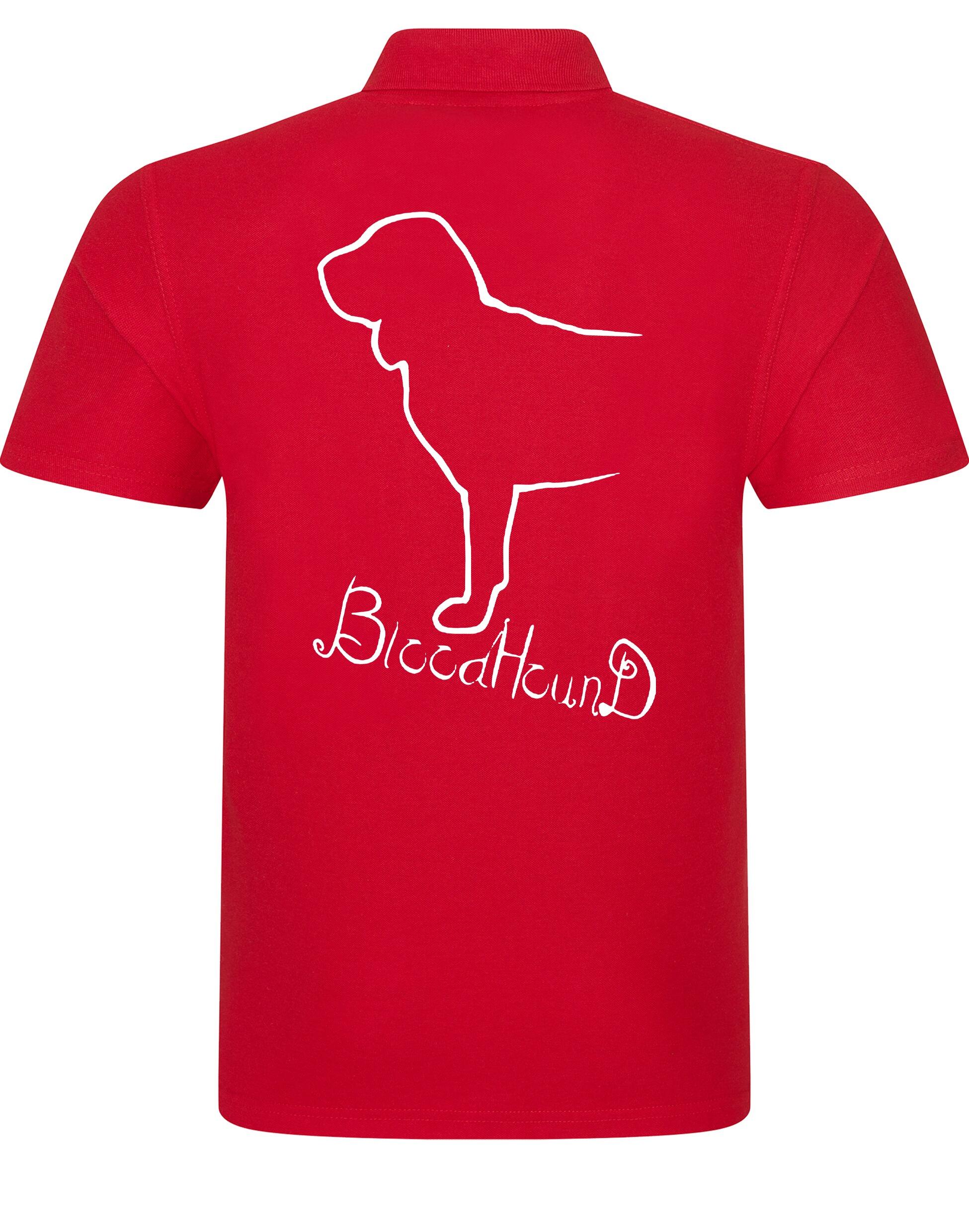 Unisex Cotton Polo with Bloodhound Dog Breed Design – Comfort and Style for Every Bloodhound Enthusiast
