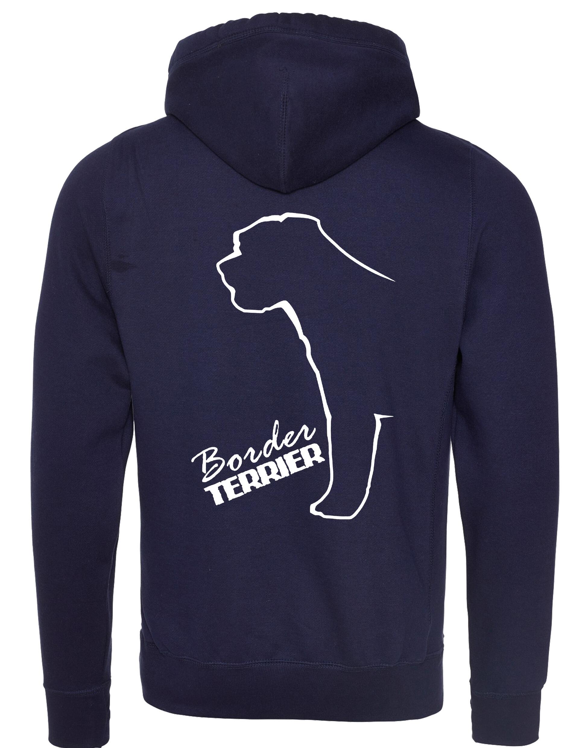 Border Terrier Unisex Crossneck Hoodie