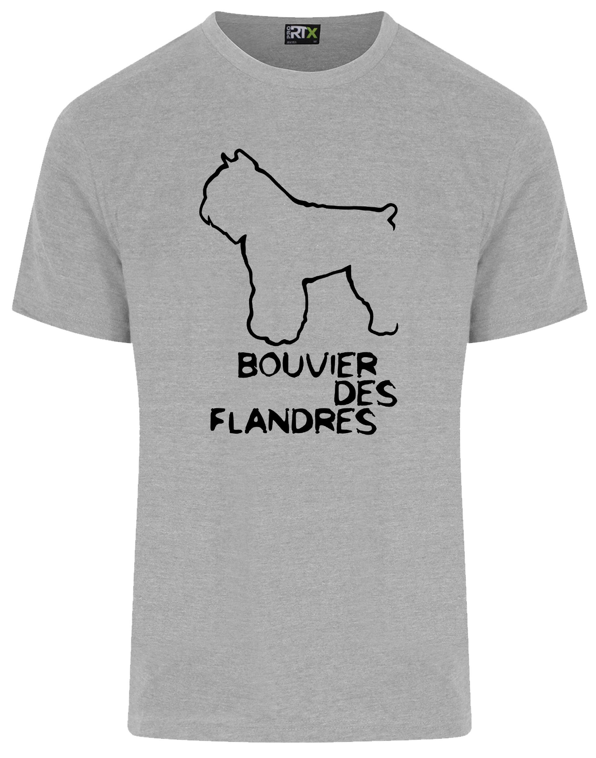 Unisex Roundneck T-shirt with Bouvier des Flandres Dog Breed Design – Style for Every Bouvier des Flandres Fan