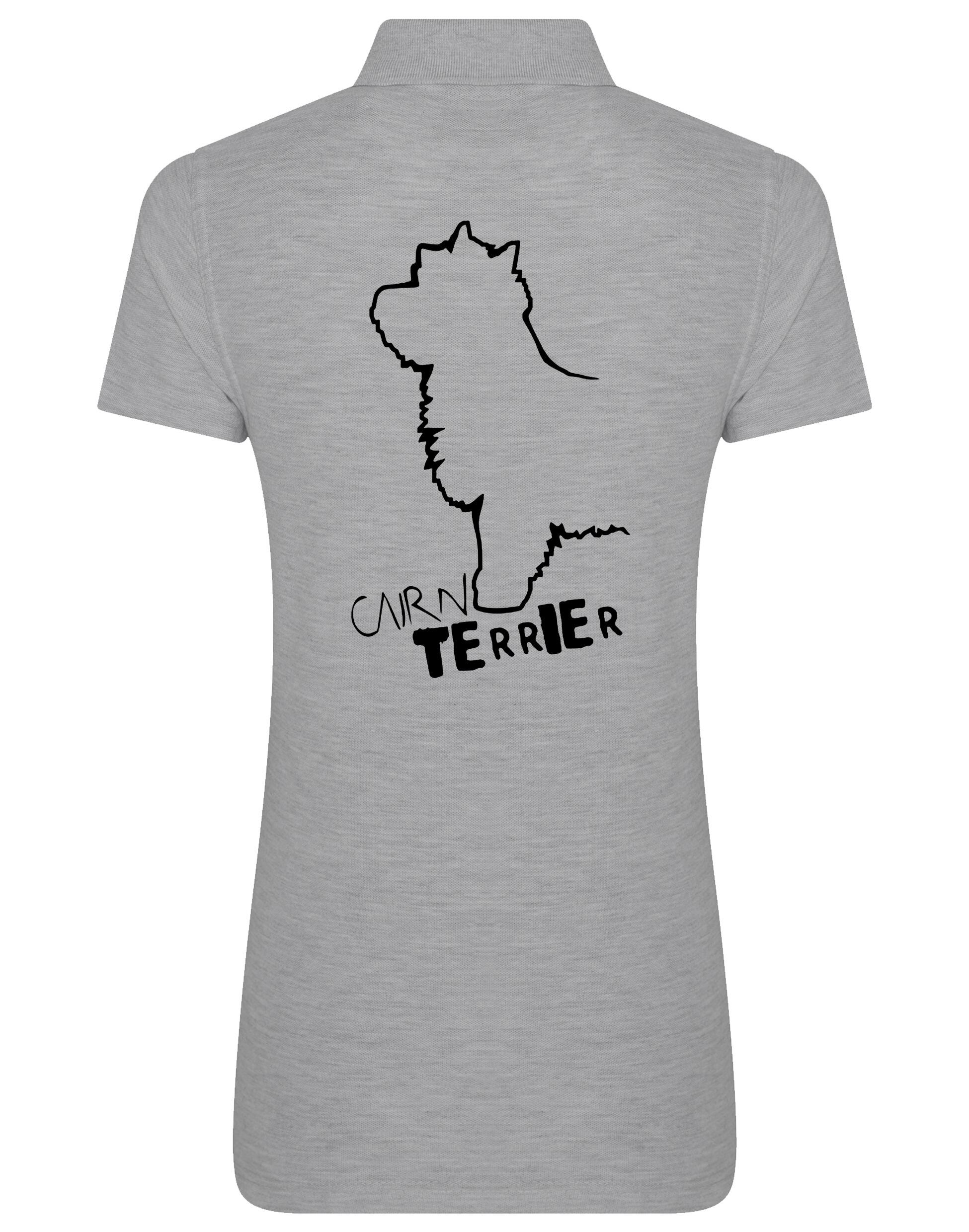 Women’s Cotton Polo with Cairn Terrier Dog Breed Design – A Must-Have for Cairn Terrier Enthusiasts