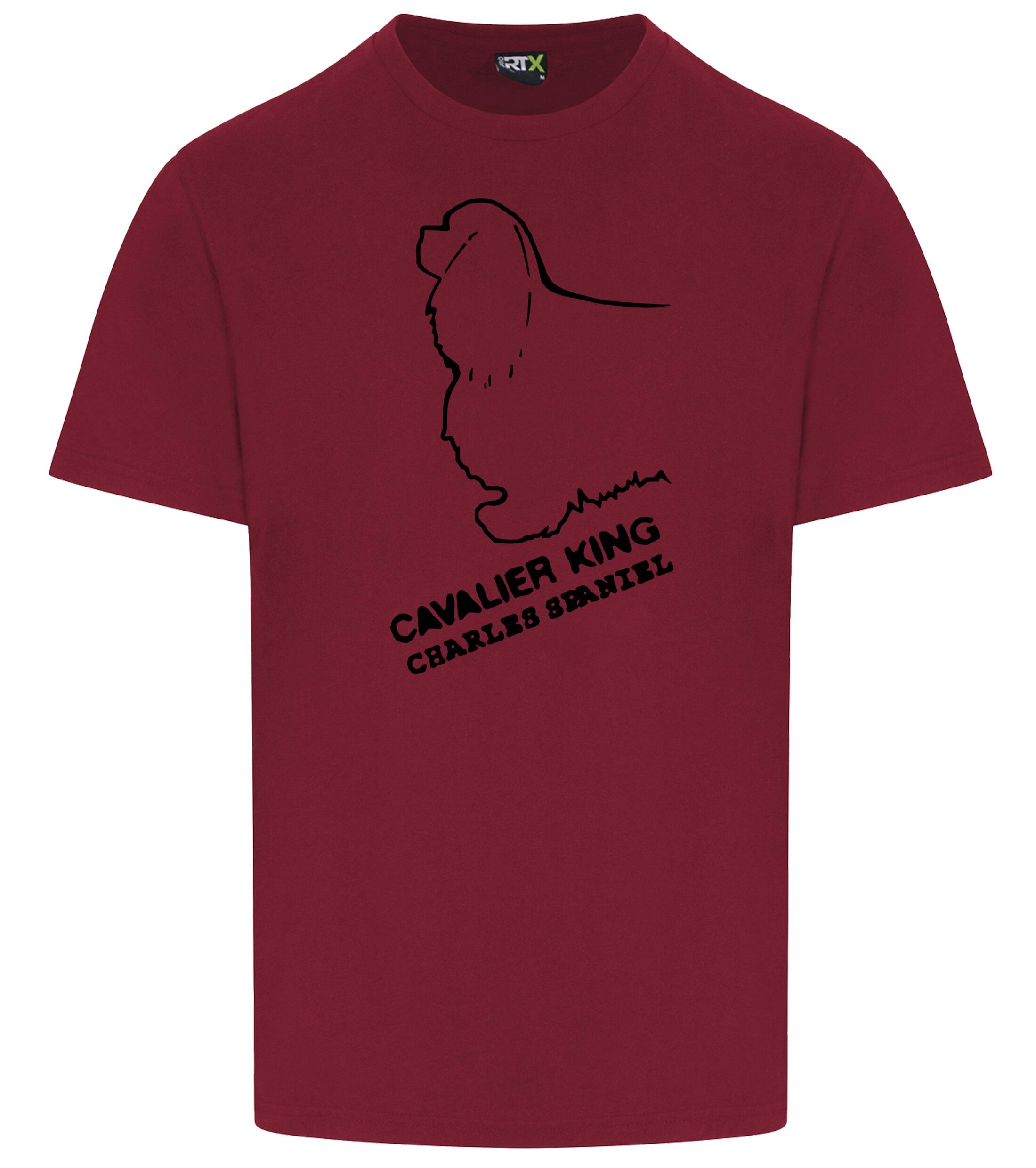 Unisex Roundneck T-shirt with Cavalier King Charles Spaniel Dog Breed Design – Style for Every Cavalier Fan