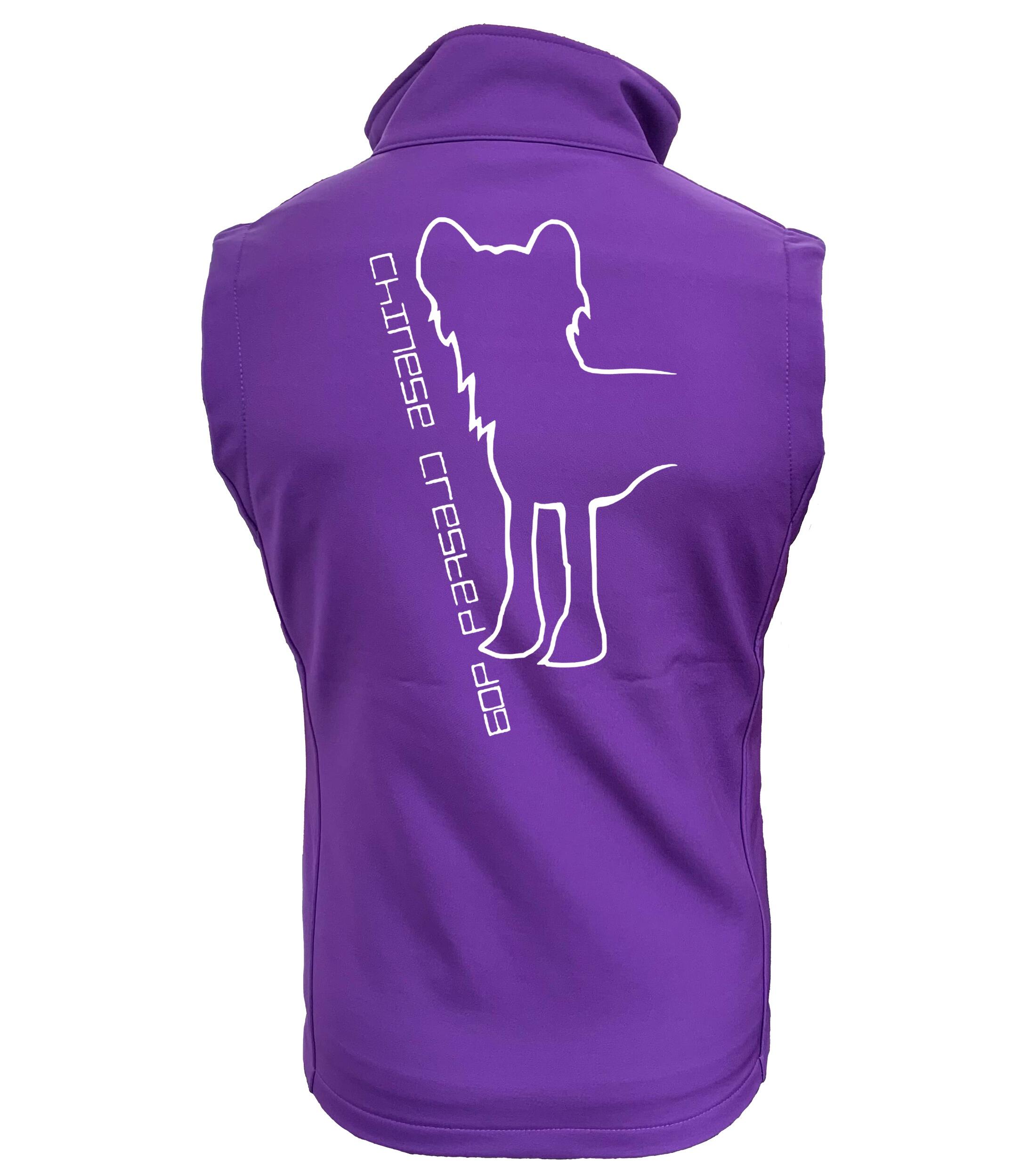 Chinese Crested Dog Breed Design Women’s Softshell Gilet – Chic Style Meets Everyday Functionality