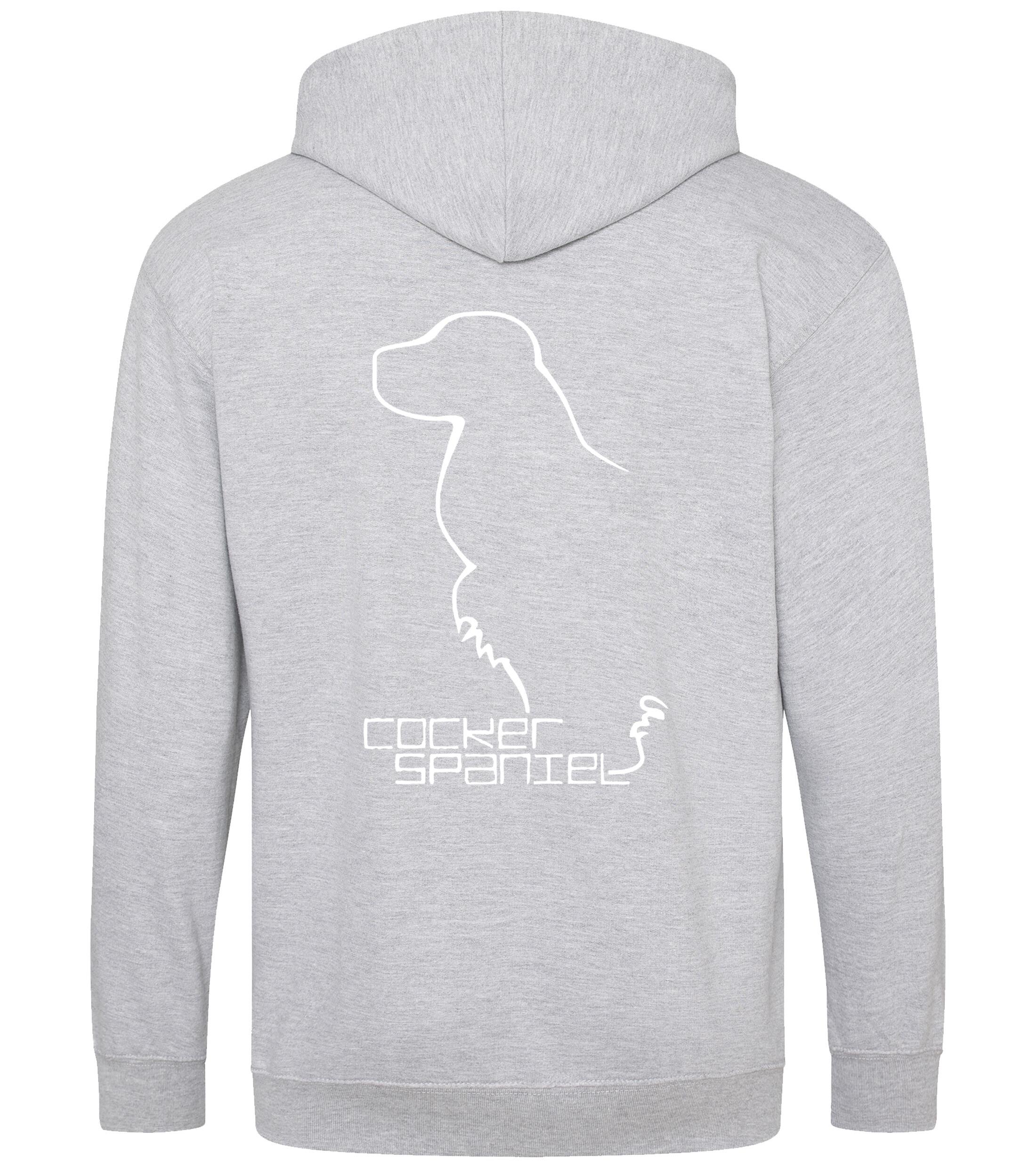 Cocker Spaniel Dog Breed Design Zipped Hoodie – Comfort, Style, and Cocker Spaniel Pride