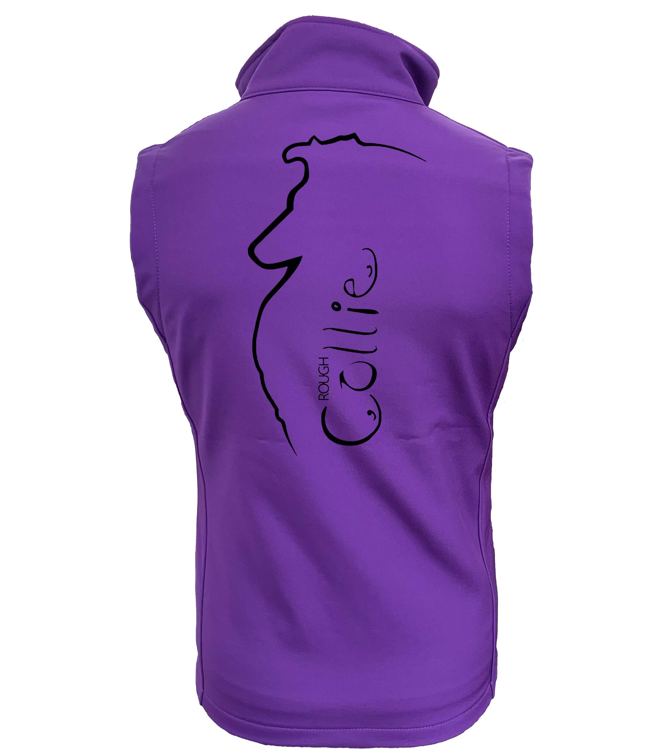 Collie (Rough) Dog Breed Design Unisex Softshell Gilet – Style for Rough Collie Enthusiasts