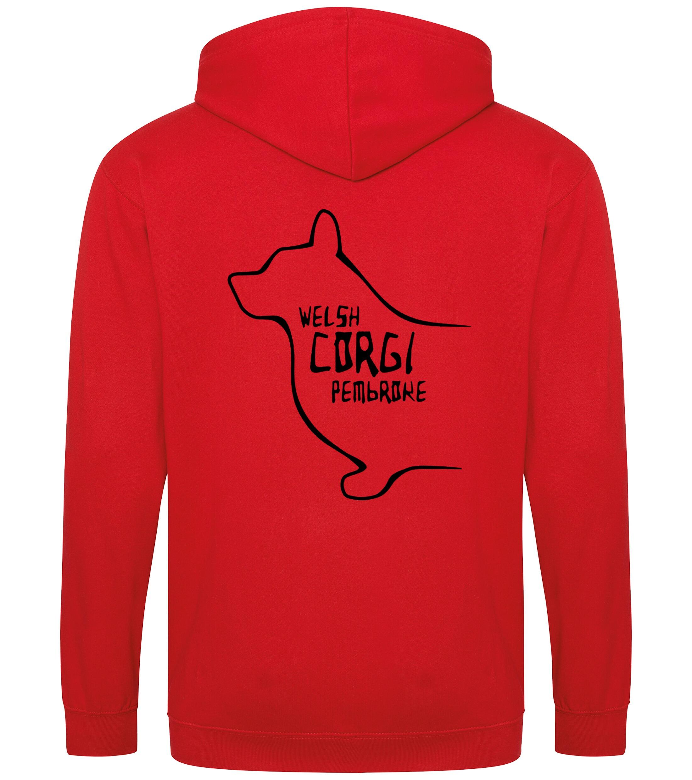 Corgi Pembroke (Welsh) Dog Breed Design Zipped Hoodie – Comfort, Style, and Corgi Pride