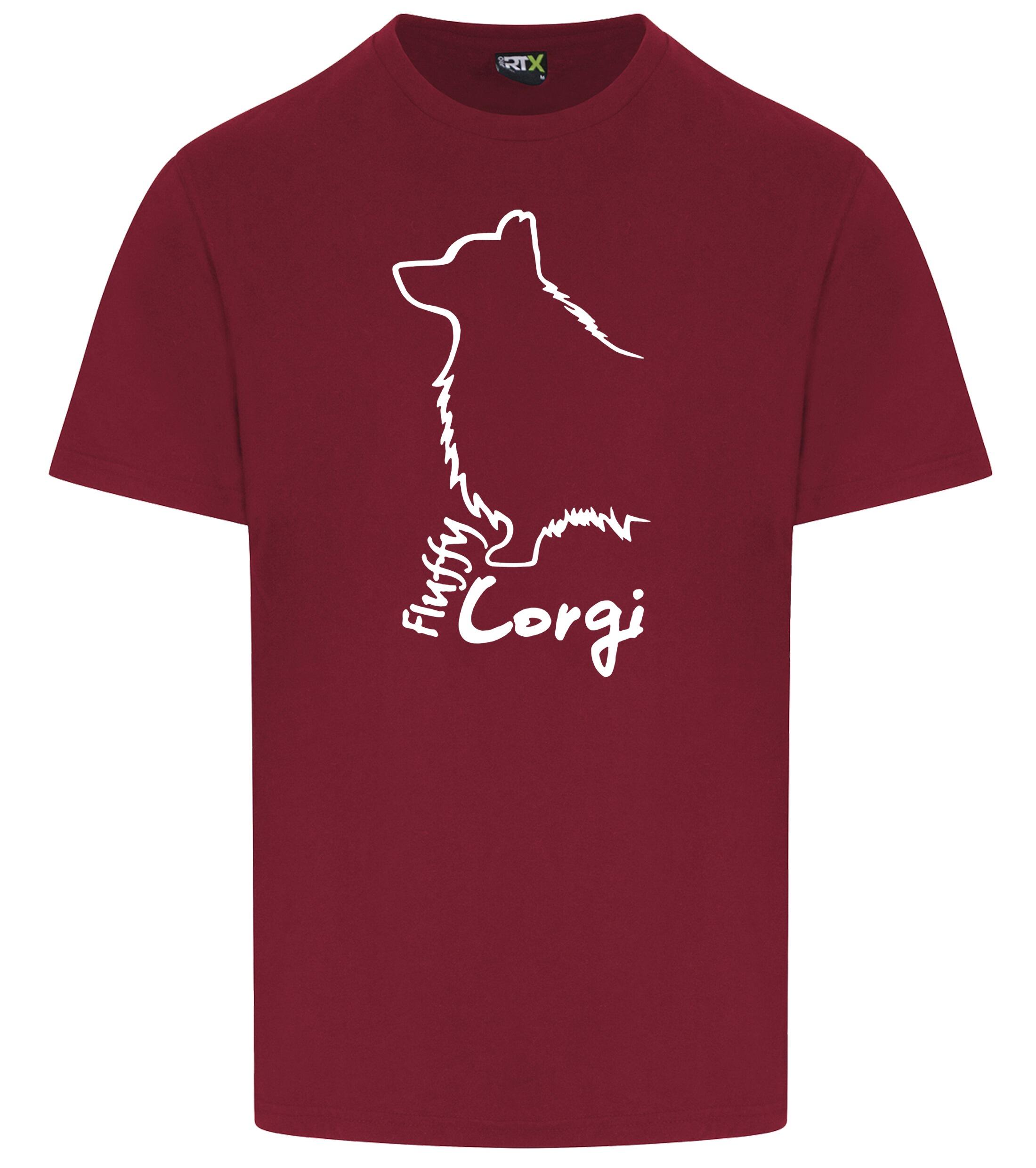 Unisex Roundneck T-shirt with Corgi Fluffy Dog Breed Design – Perfect for Corgi Fluffy Fans