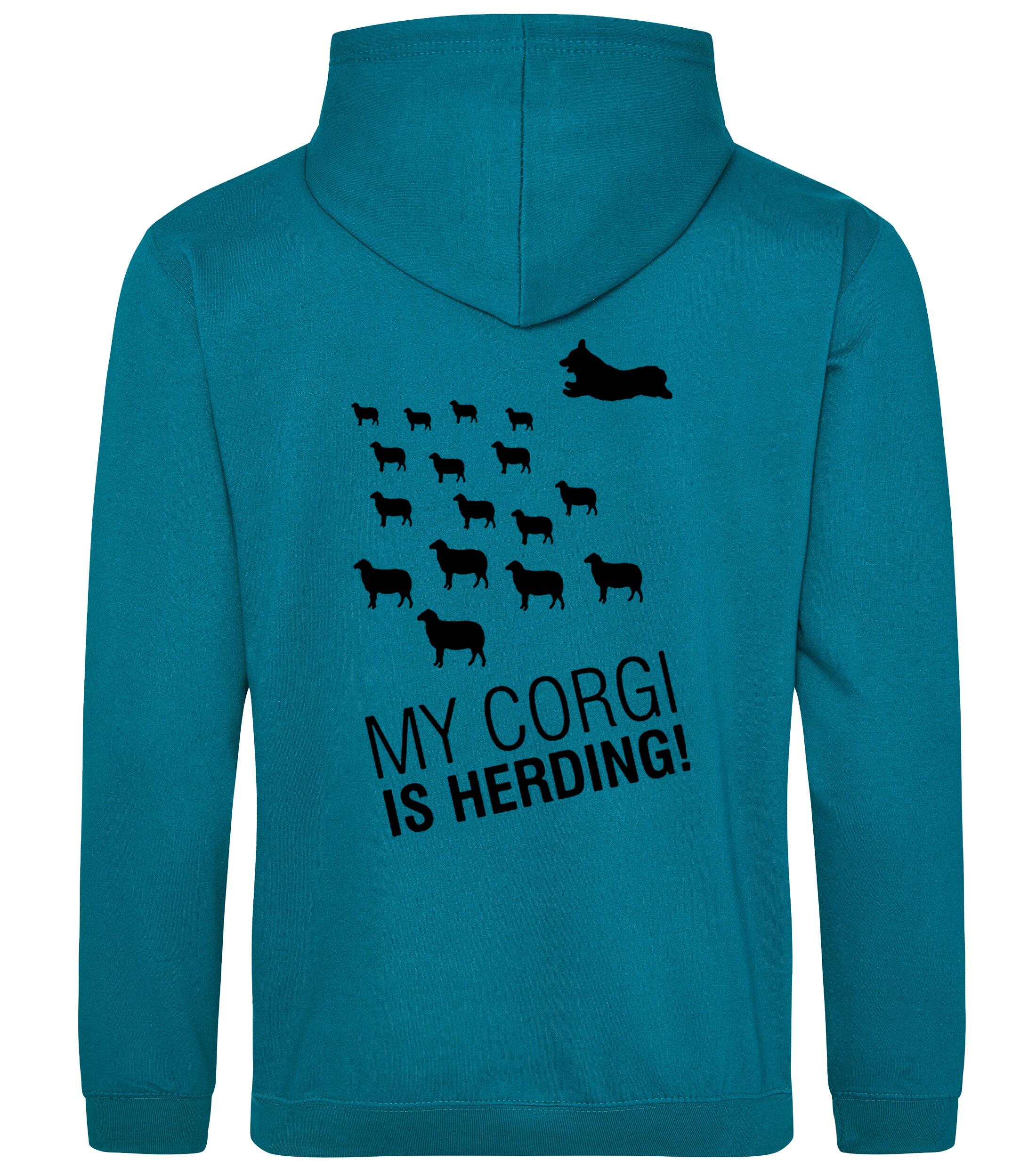 Pullover Hoodie with Corgi Herding Dog Breed Design – Cozy Style for Corgi Herding Fans