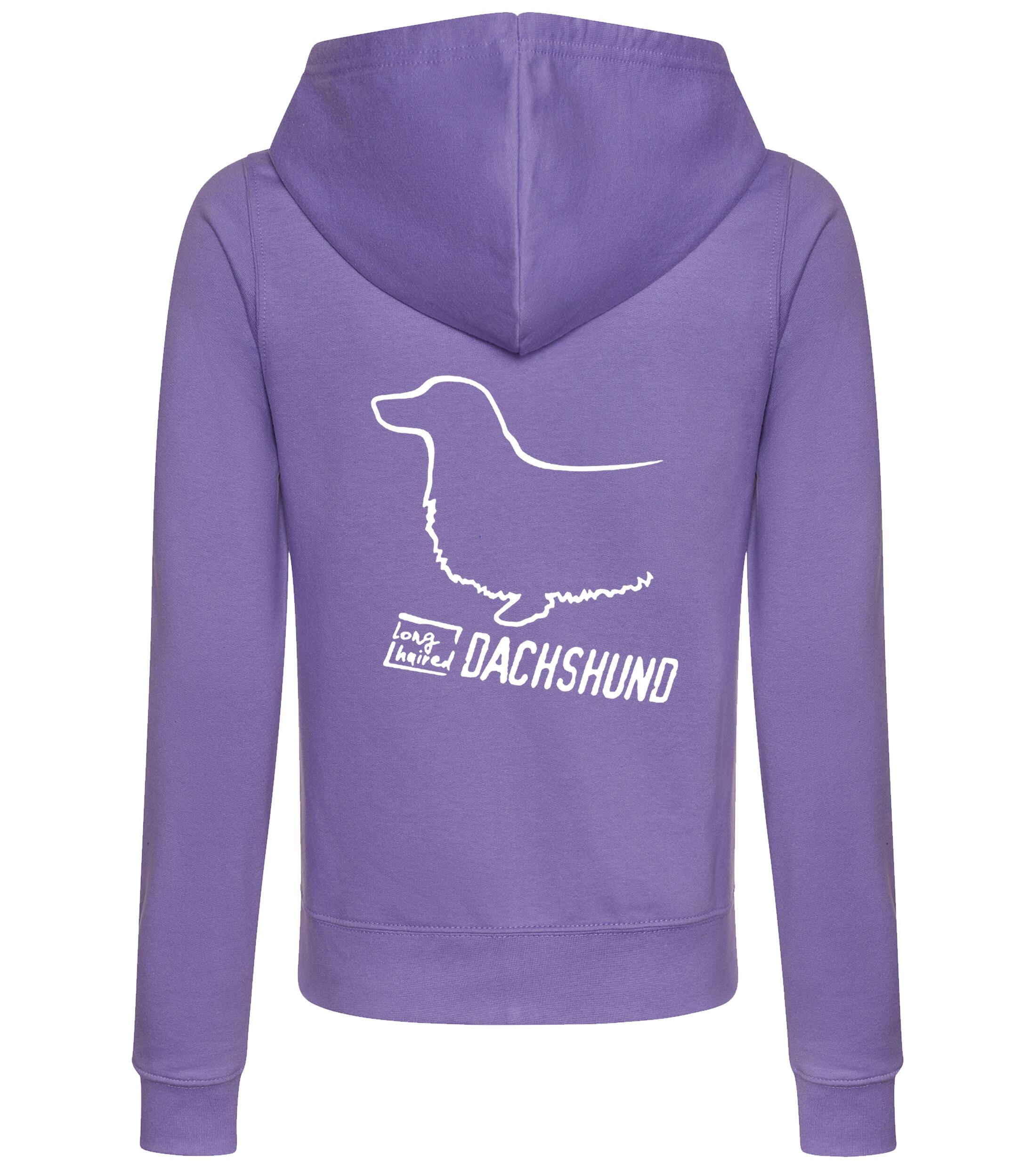 Dachshund (Longhaired) Dog Breed Women’s Zipped Hoodie – Cozy & Stylish for Dachshund Lovers