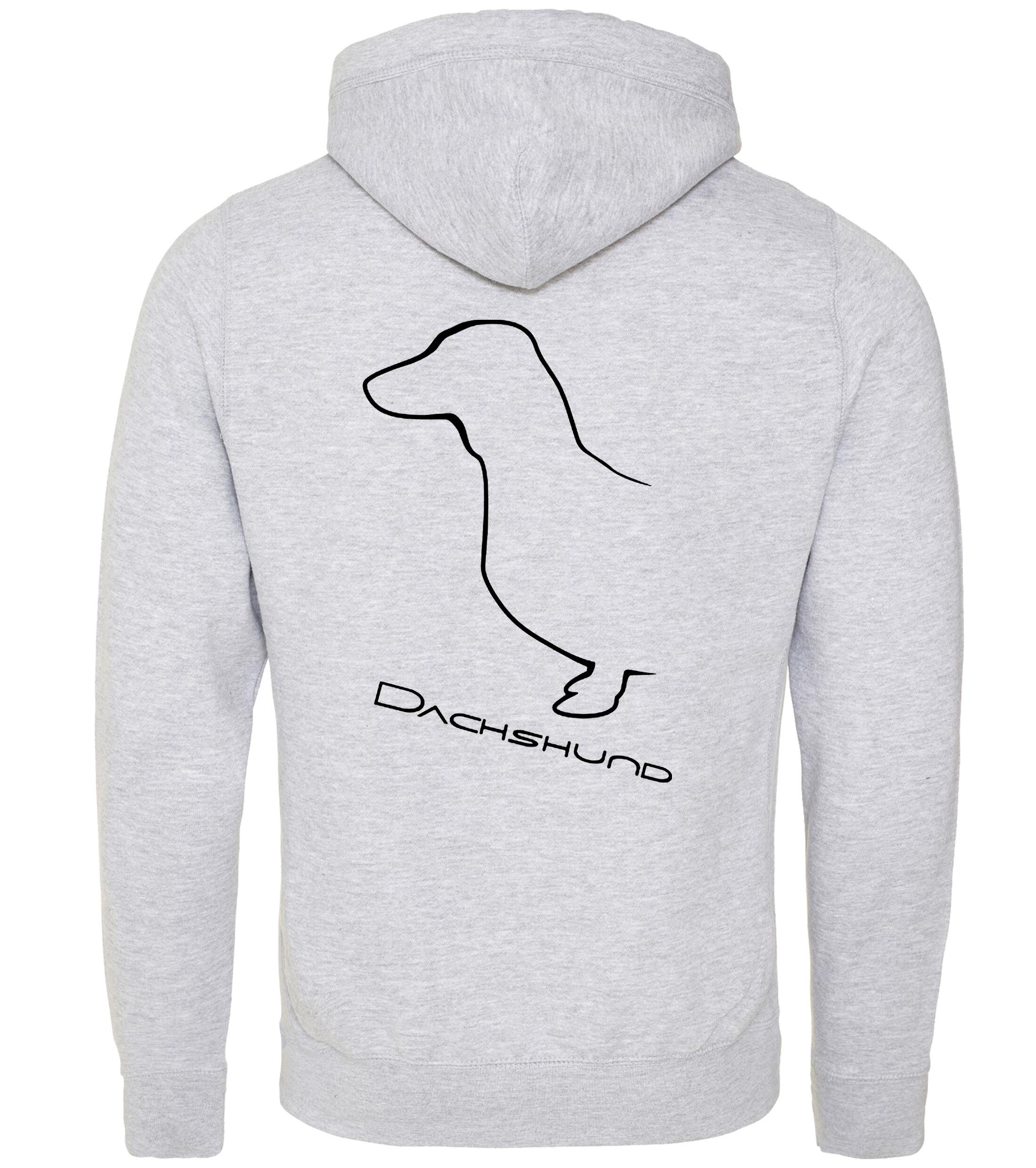 Dachshund (Smooth) Dog Breed Design Unisex Crossneck Pullover Hoodie