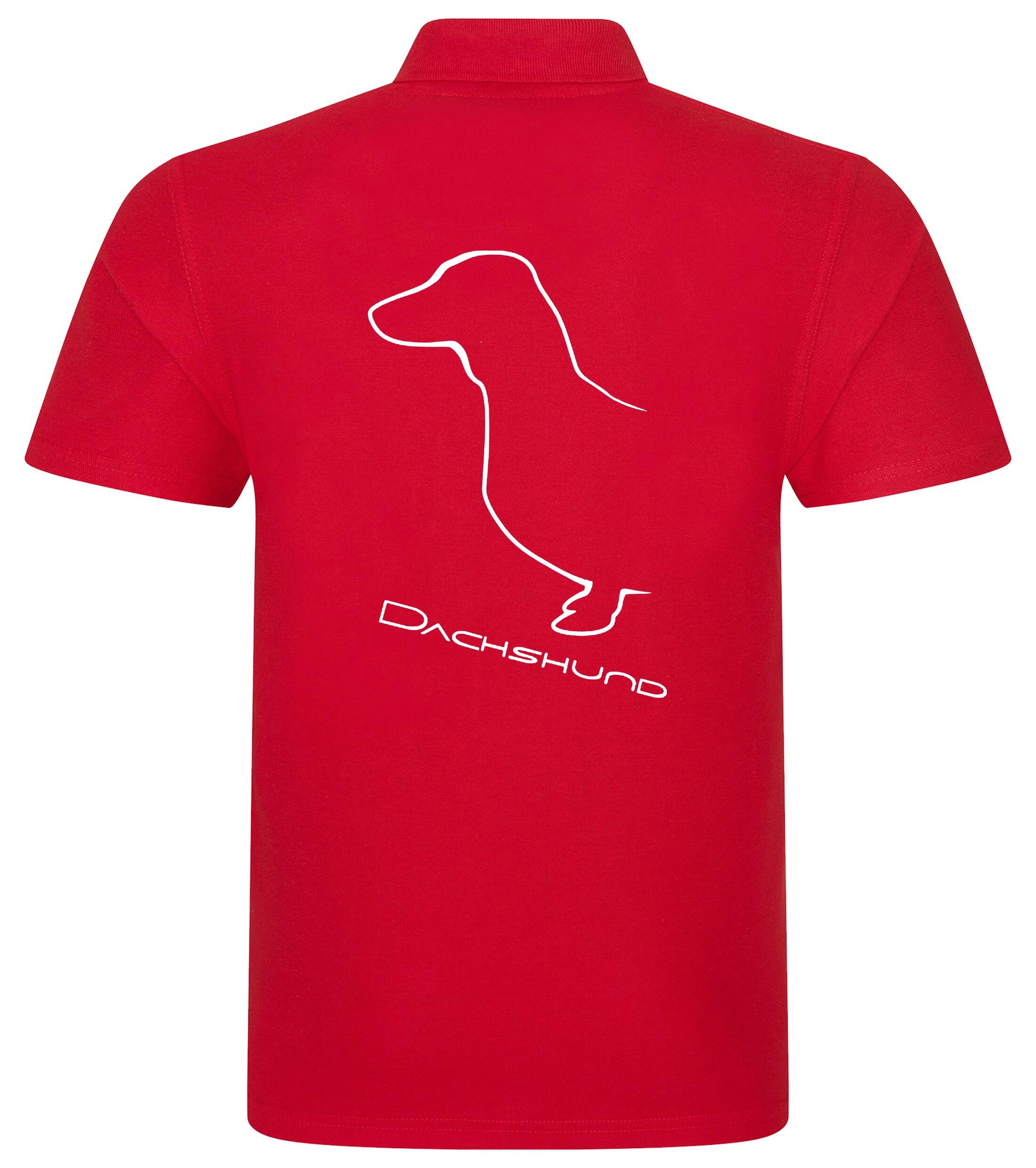 Dachshund (Smooth) Dog Breed Design Unisex Cotton Polo – Timeless Style for Dachshund Enthusiasts