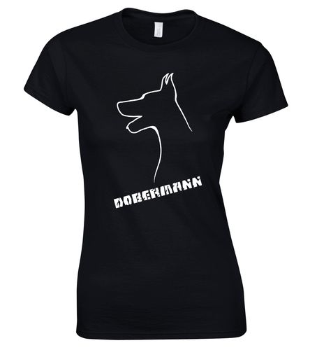 Dobermann (Head) Women’s Roundneck T-Shirt – Celebrate Your Passion in Style