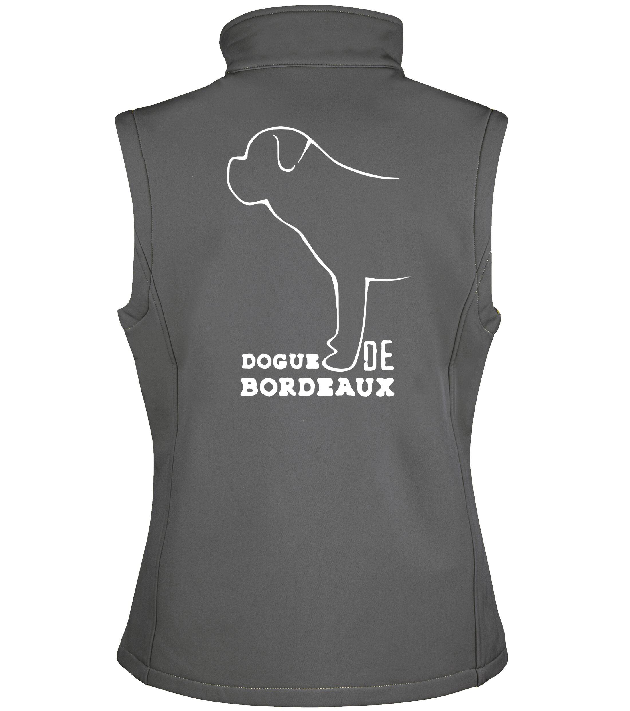 Dogue De Bordeaux Dog Breed Design Unisex Softshell Gilet – Practical & Stylish Outdoor Wear