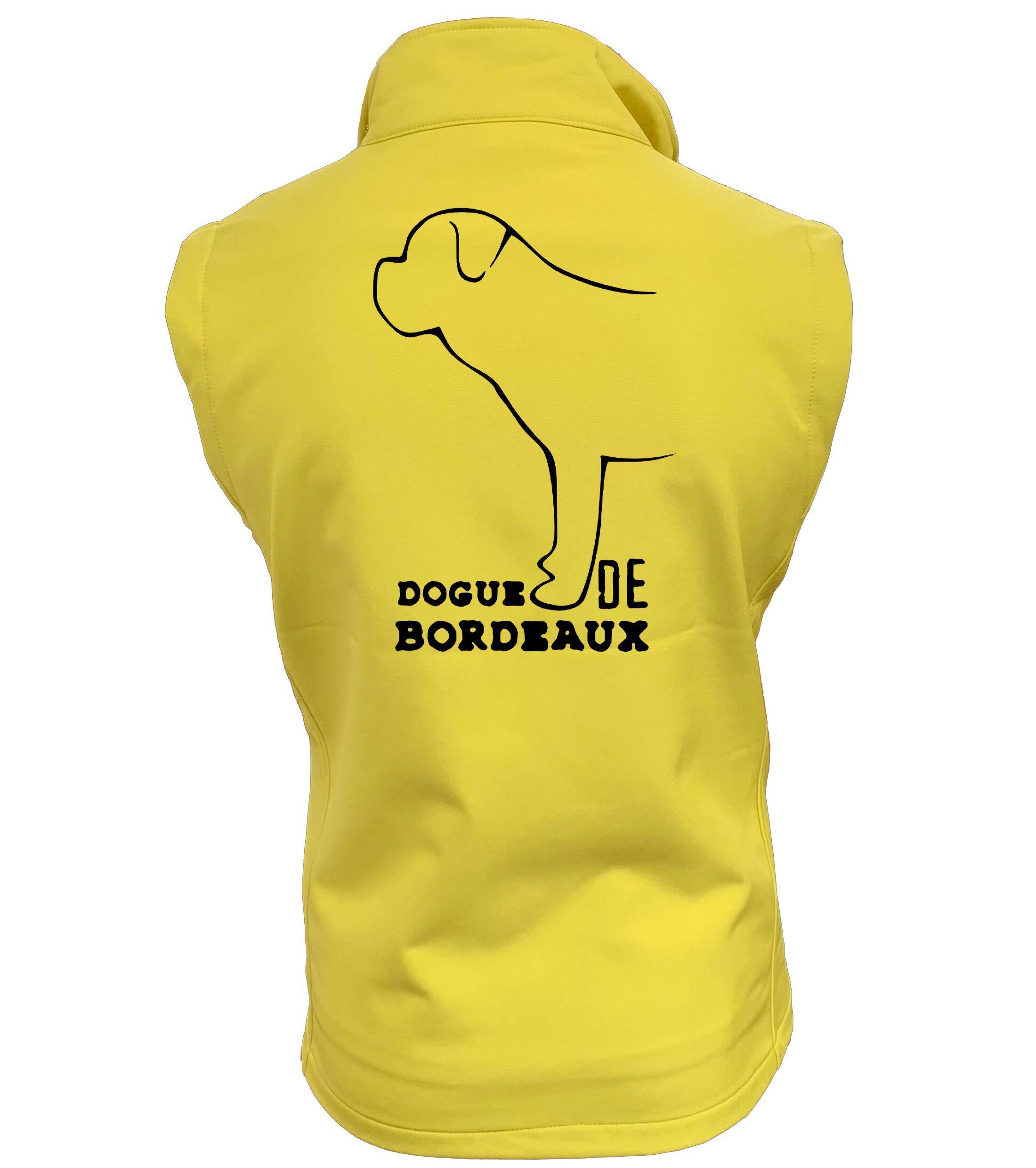 Dogue De Bordeaux Dog Breed Design Unisex Softshell Gilet – Practical & Stylish Outdoor Wear
