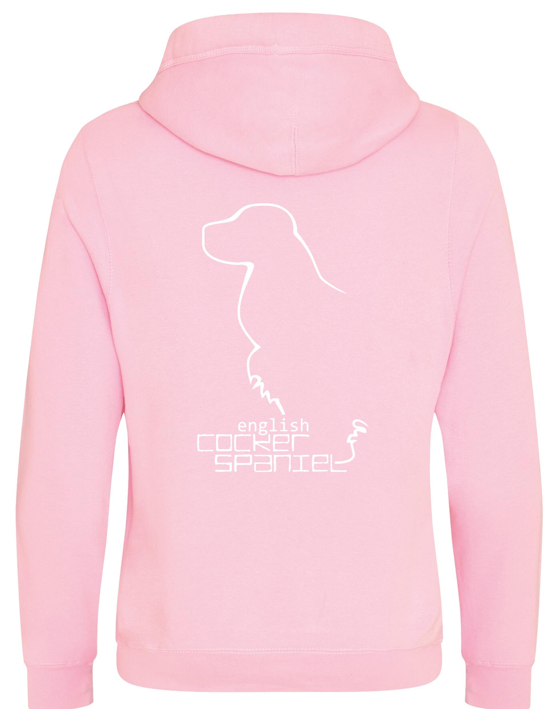 Unisex Crossneck Pullover Hoodie with English Cocker Spaniel Design – A Must-Have for Spaniel Fans