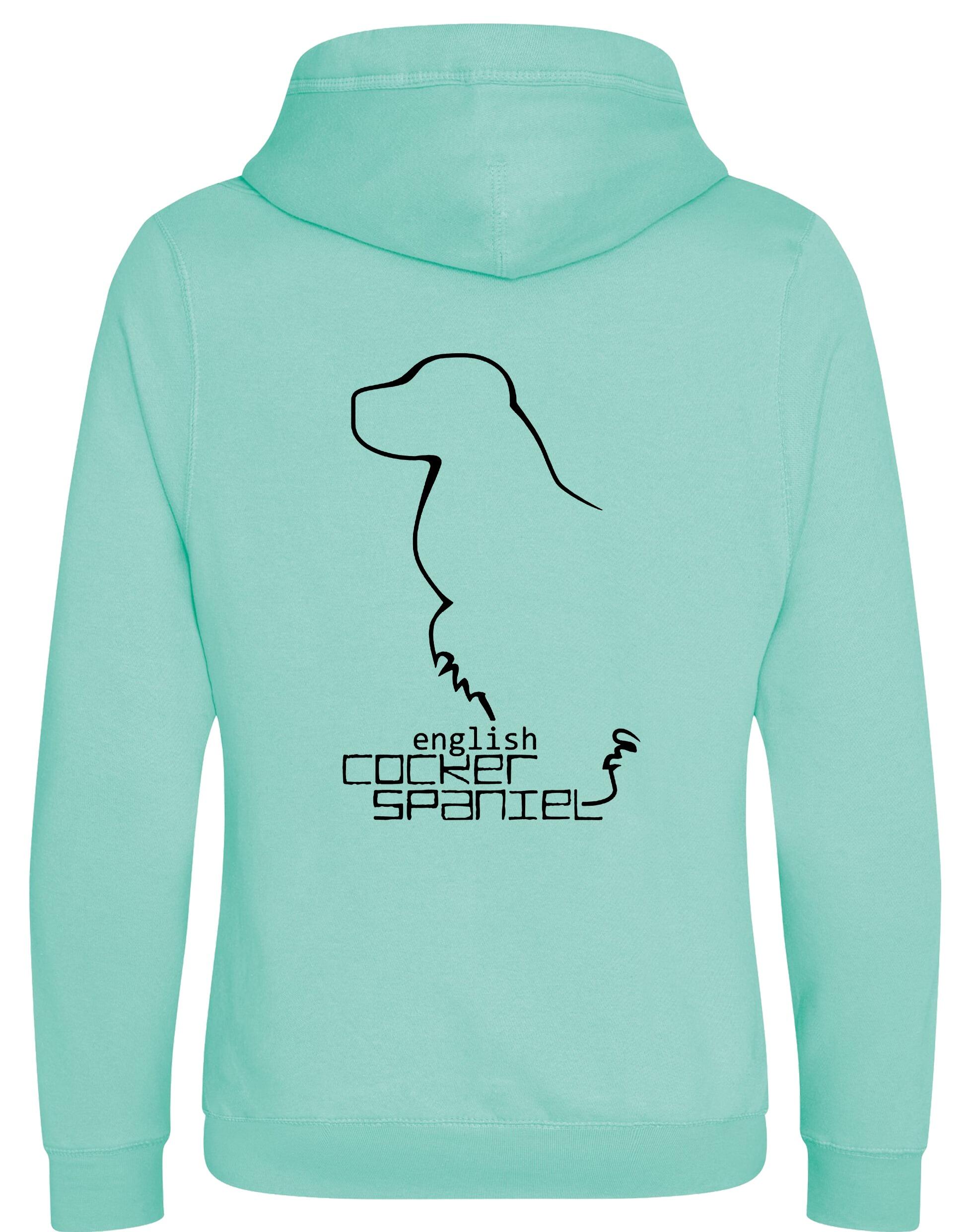 Unisex Crossneck Pullover Hoodie with English Cocker Spaniel Design – A Must-Have for Spaniel Fans