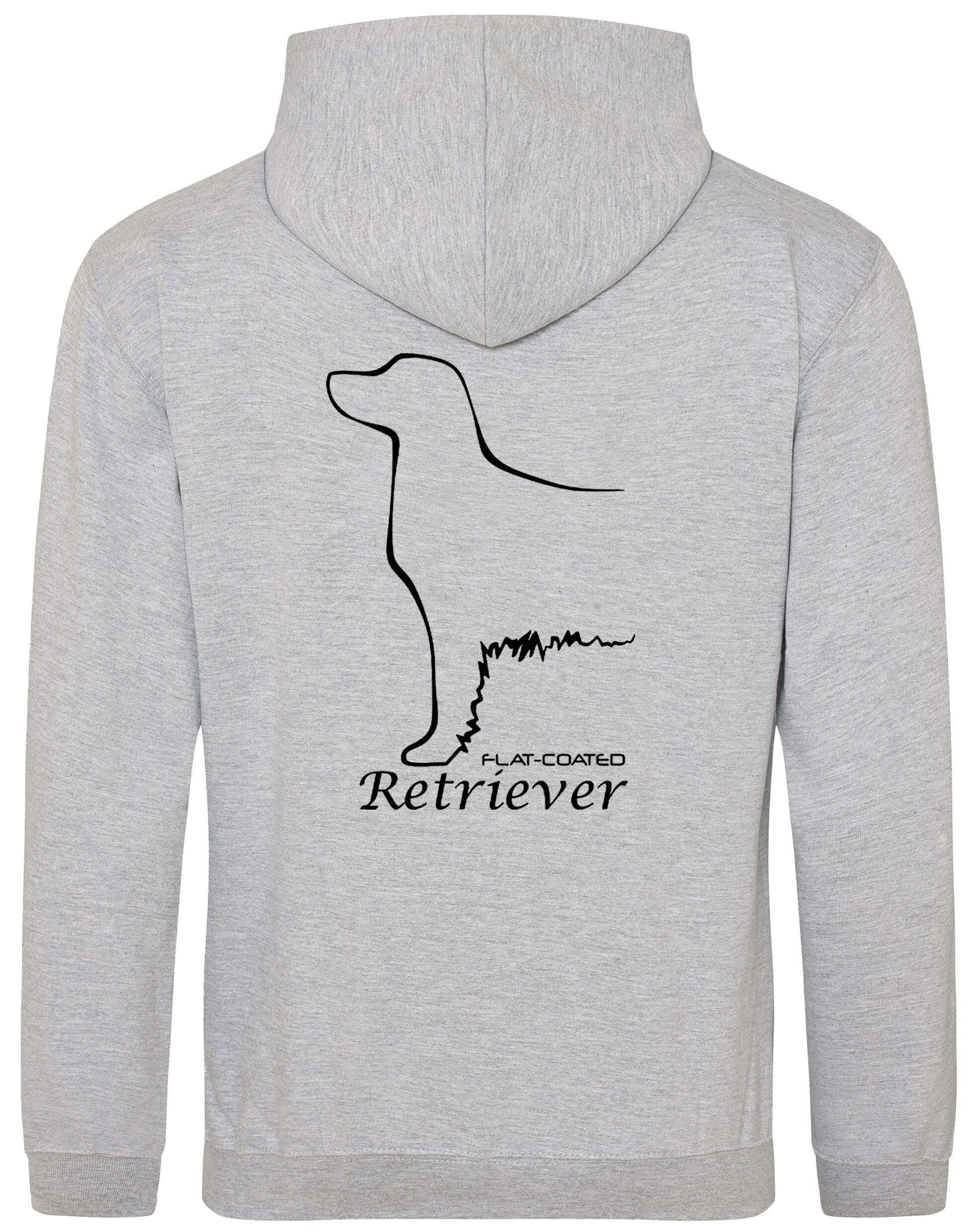 Flat Coated Retriever Dog Breed Design Pullover Hoodie – Cozy Comfort for Retriever Enthusiasts